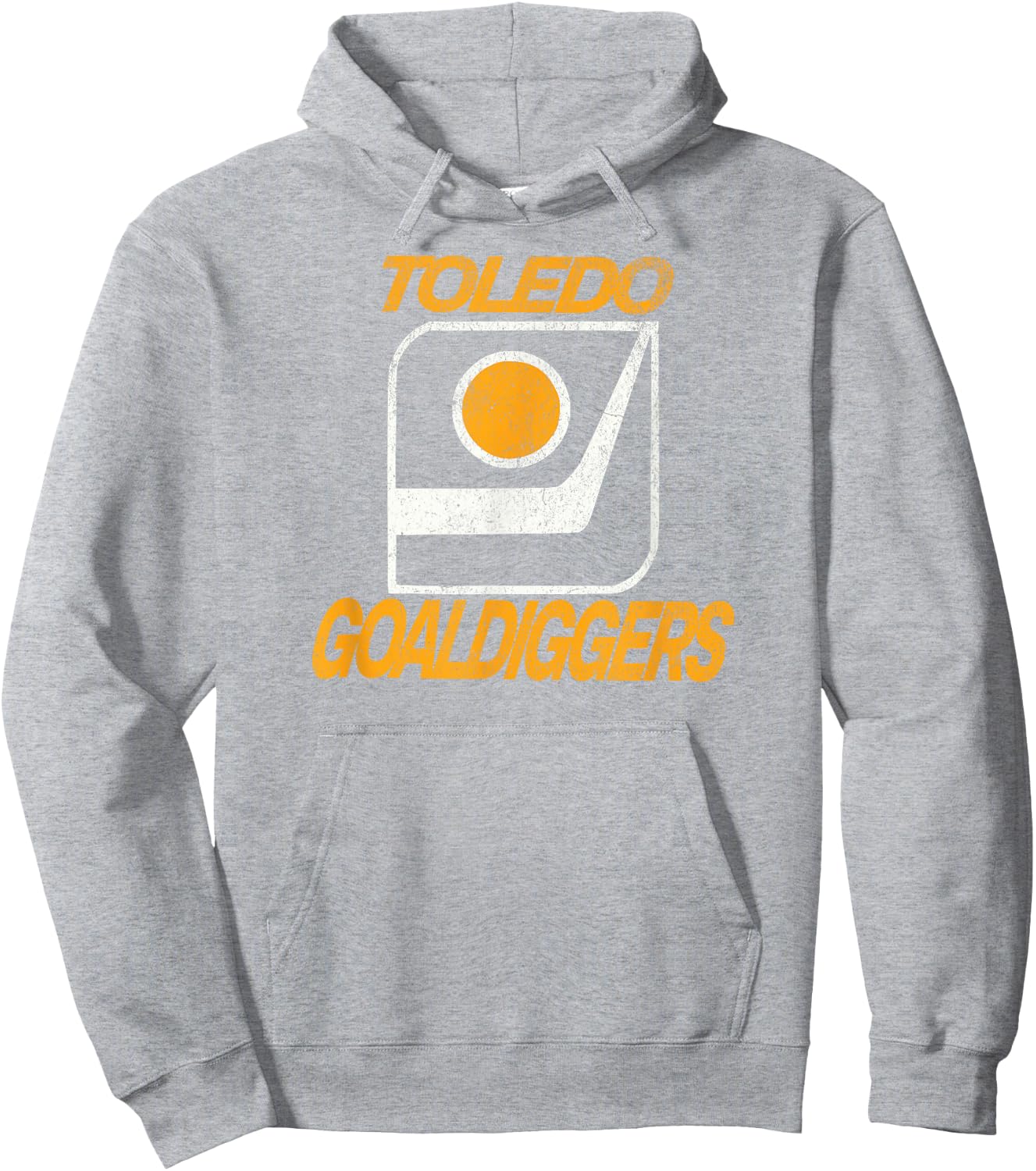 Defunct Hockey Team Toledo Goaldiggers Hockey Hoodie - Hoodie | Ash
