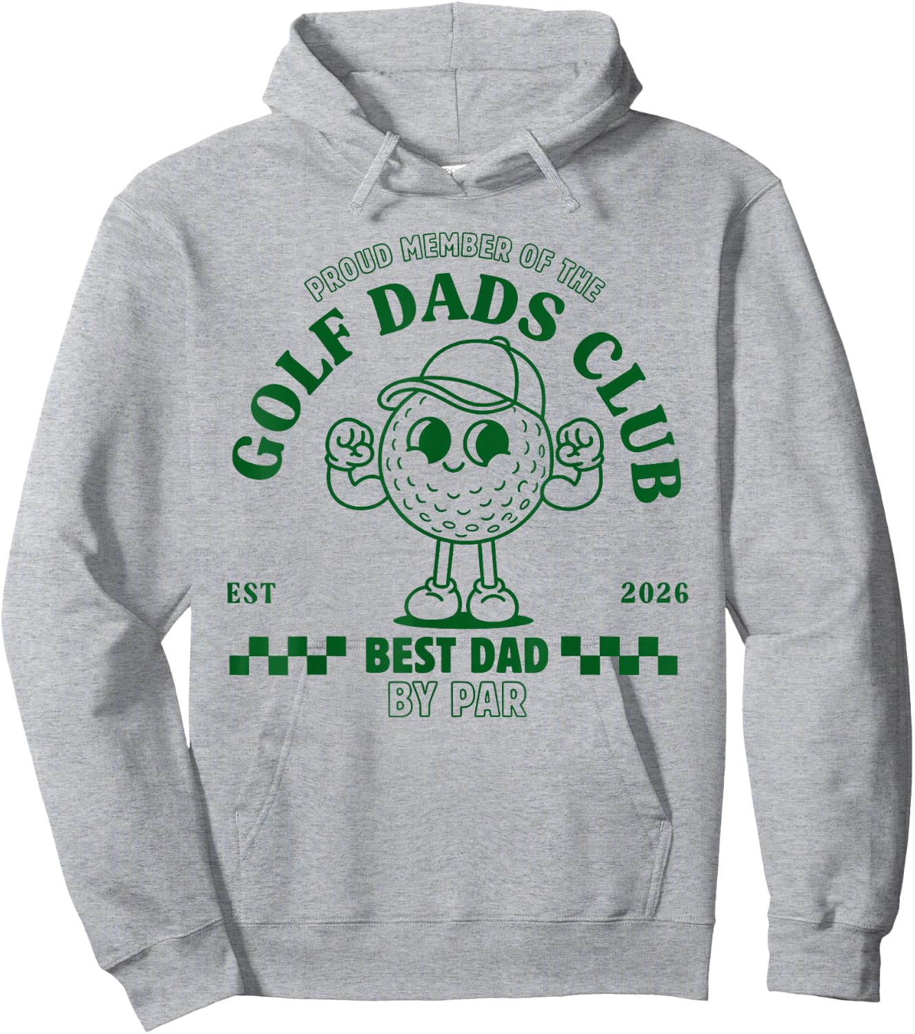 Golf Dads Club Best Dad By Par Father's Day Hoodie - Hoodie | Ash