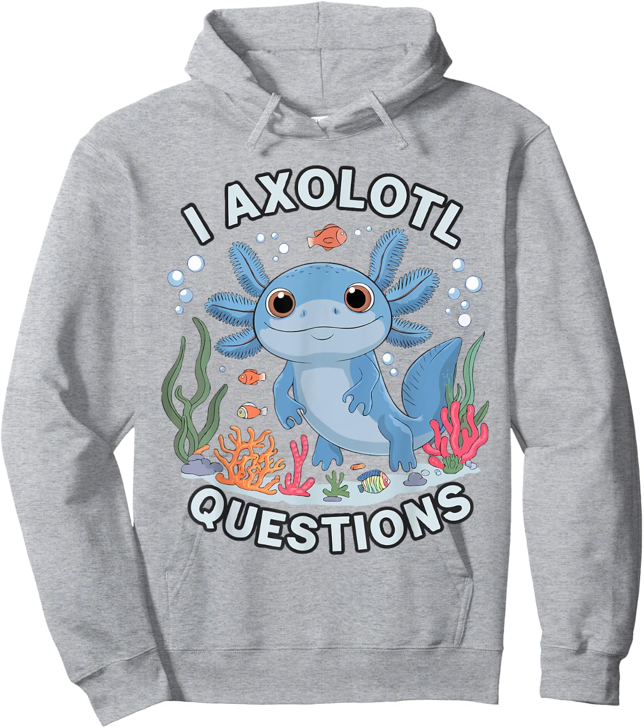 Funny Axolotl Questions Kawaii Axolotl Toddler Kids Boys Hoodie - Hoodie | Ash