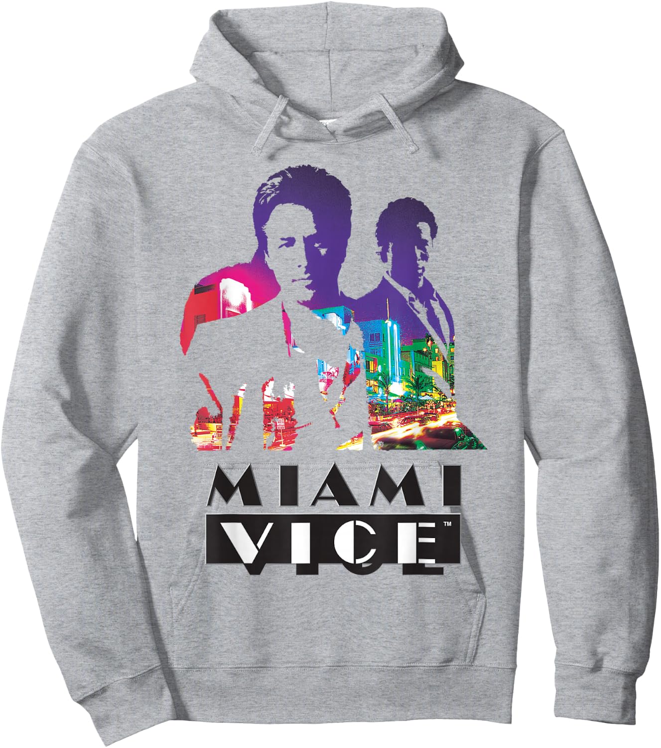 Miami Vice Classic Colorful Hoodie - Hoodie | Ash