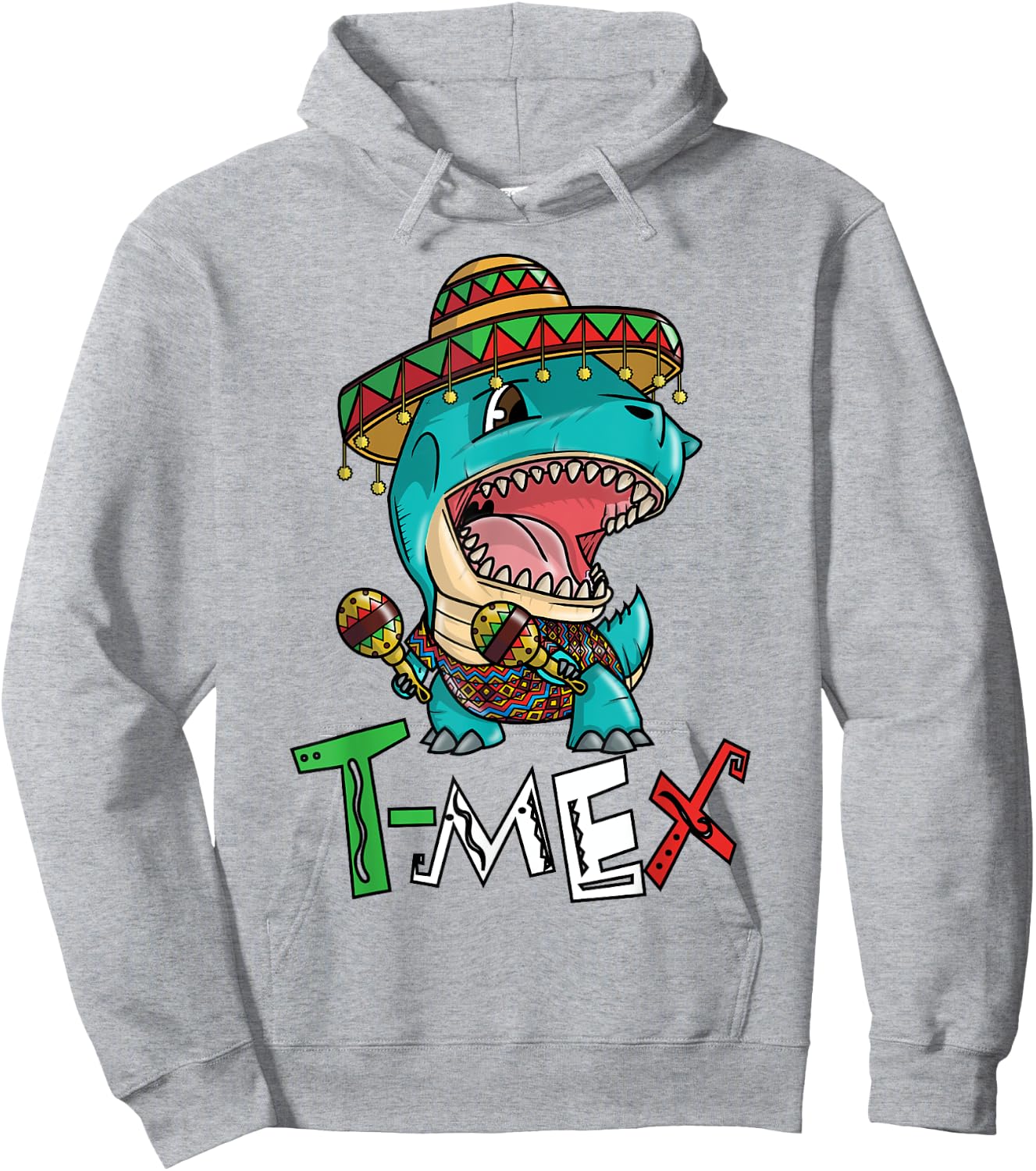 Cinco De Mayo Dinosaur Shirt Mexican Shirts for Boys Funny Hoodie - Hoodie | Ash