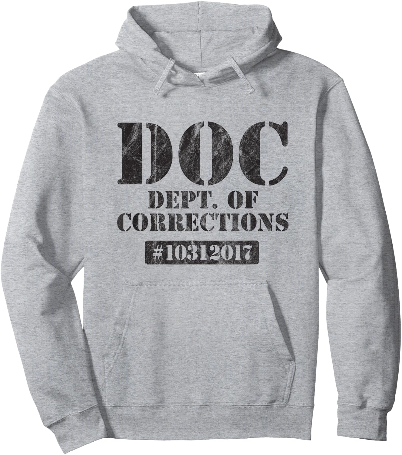 Dept of Corrections Halloween Inmate Costume Party Funny Hoodie - Hoodie | Ash