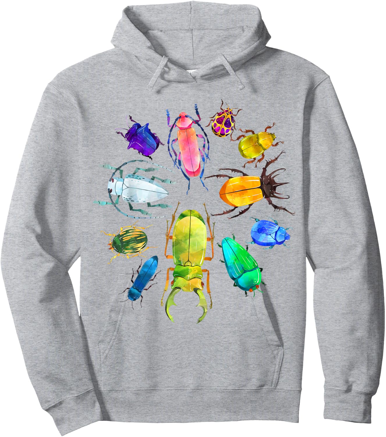 Fun Cute Bugs Insects Beetles Kid Boy Girl Adult Bug Catcher Hoodie - Hoodie | Ash