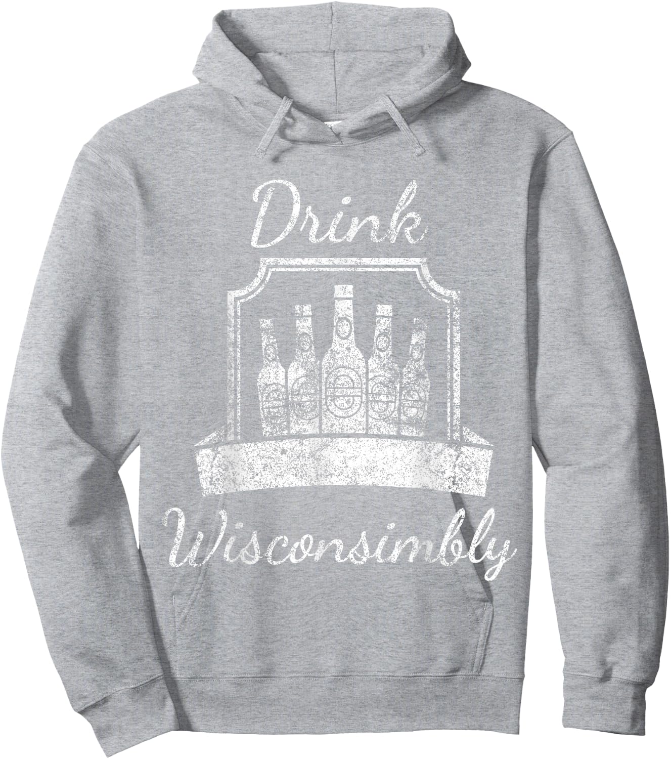 Vintage - Drink Wisconsimbly - St. Patrick's Hoodie - Hoodie | Ash