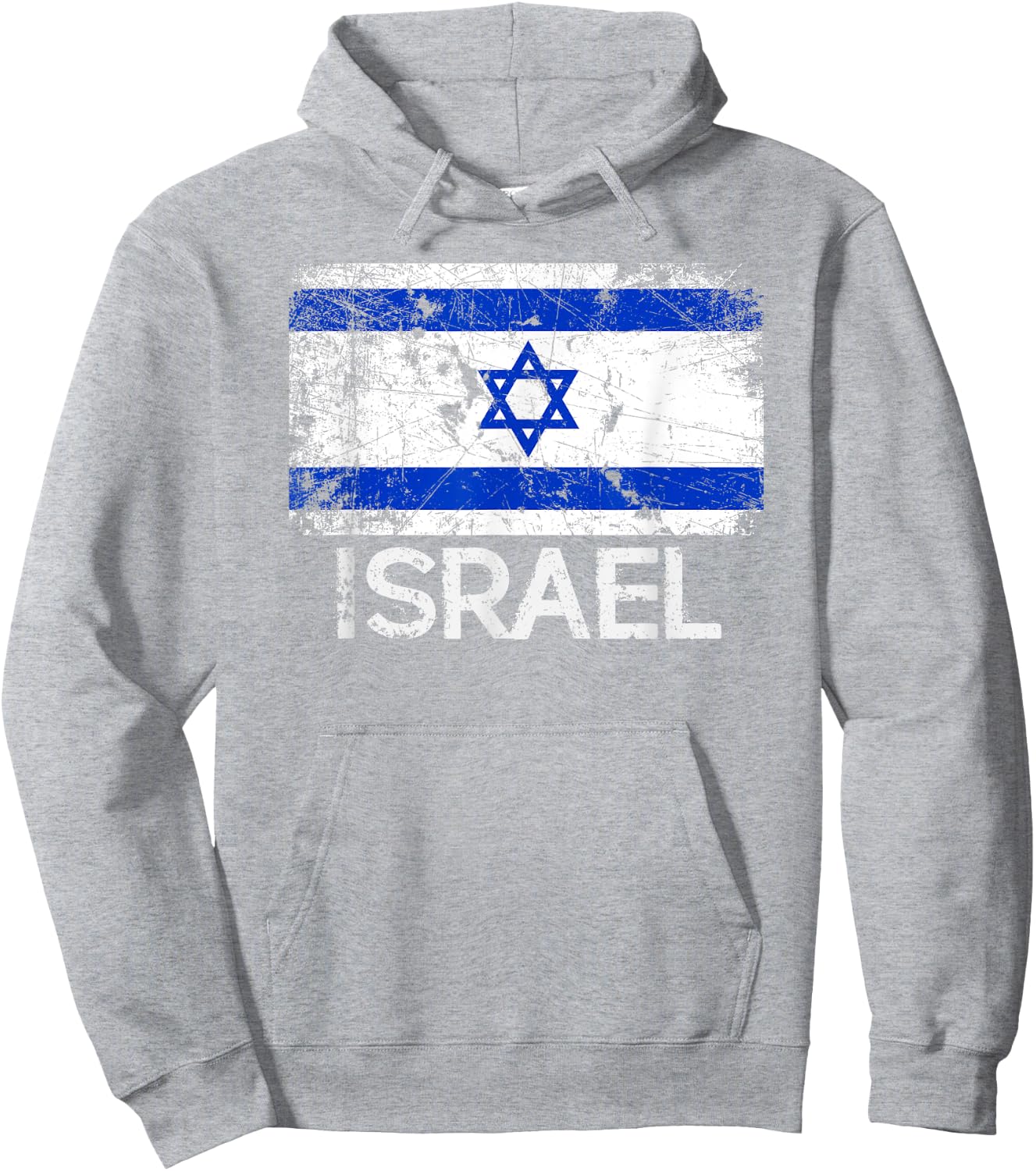 Israeli Flag | Vintage Made in Israel Gift Hoodie - Hoodie | Ash