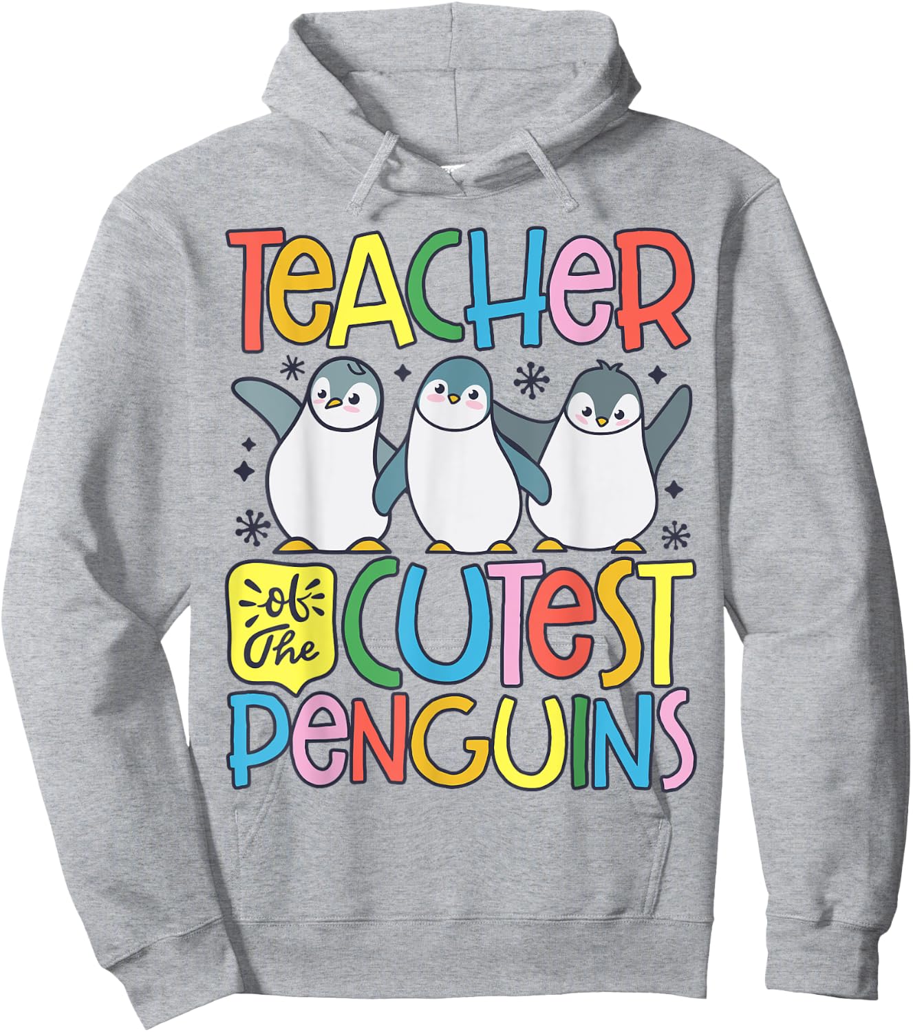 Teacher Of The Cutest Penguins Funny Penguin Back To School Hoodie - Hoodie | Ash