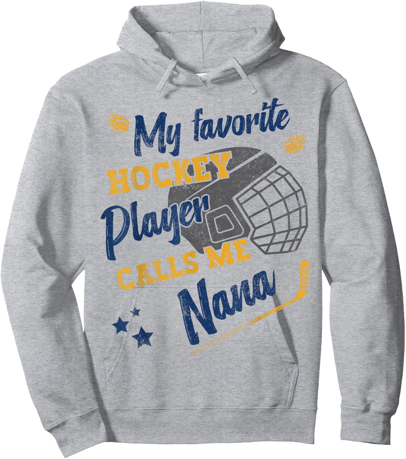 my favorite Hockey player calls me nana, Hockey grandma Hoodie - Hoodie | Ash