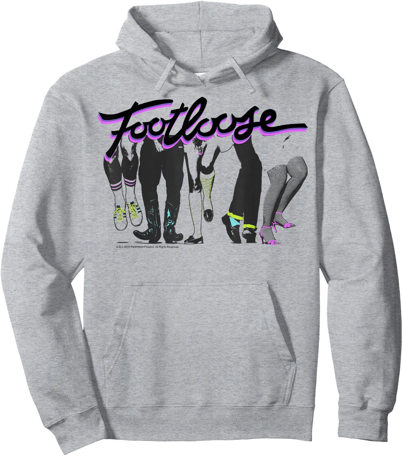 Footloose Dancing Feet Title Logo Hoodie - Hoodie | Ash