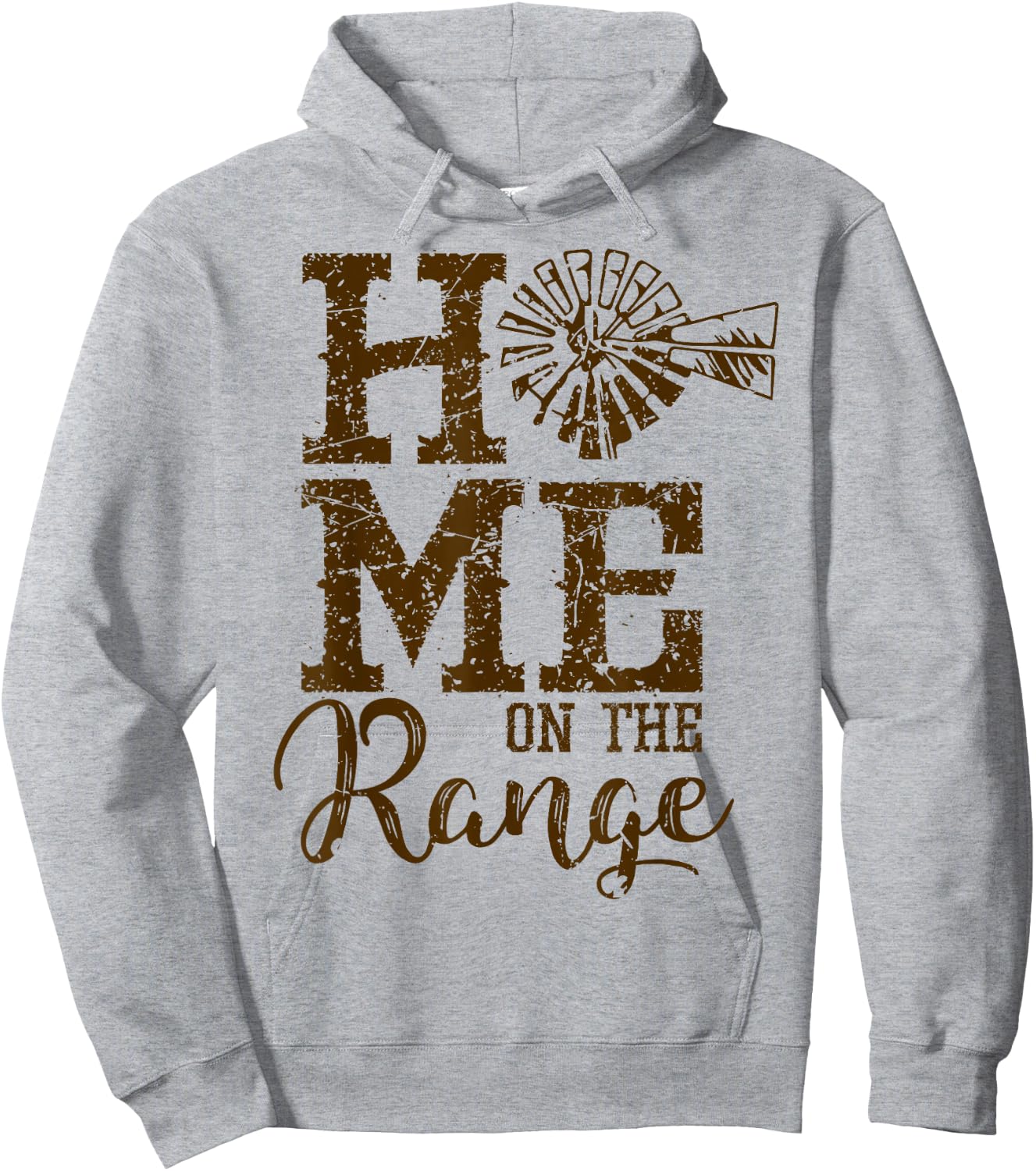 Home on the Range Country Farm Ranch Hoodie - Hoodie | Ash