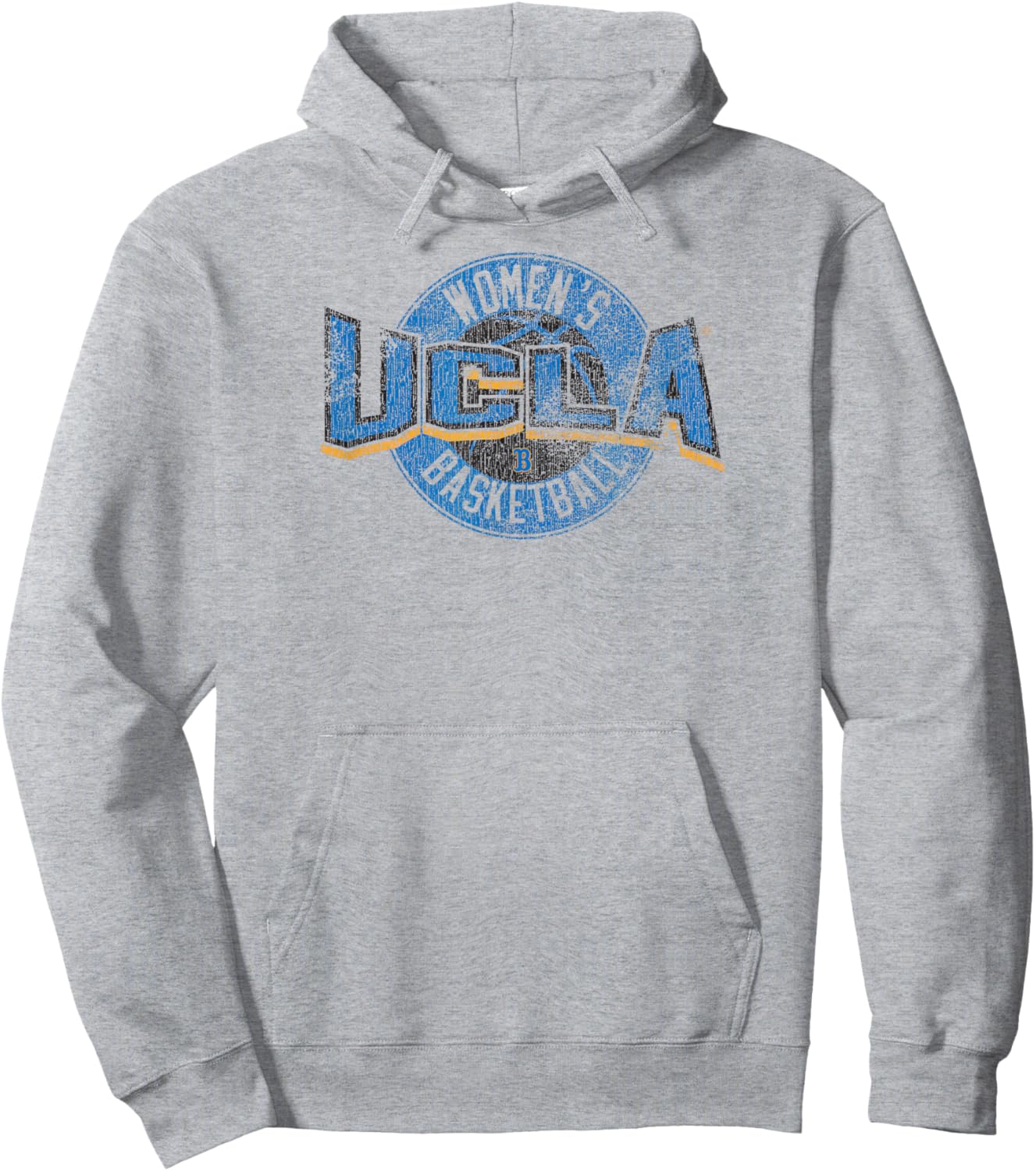 UCLA Bruins Women's Basketball Distressed White Hoodie - Hoodie | Ash