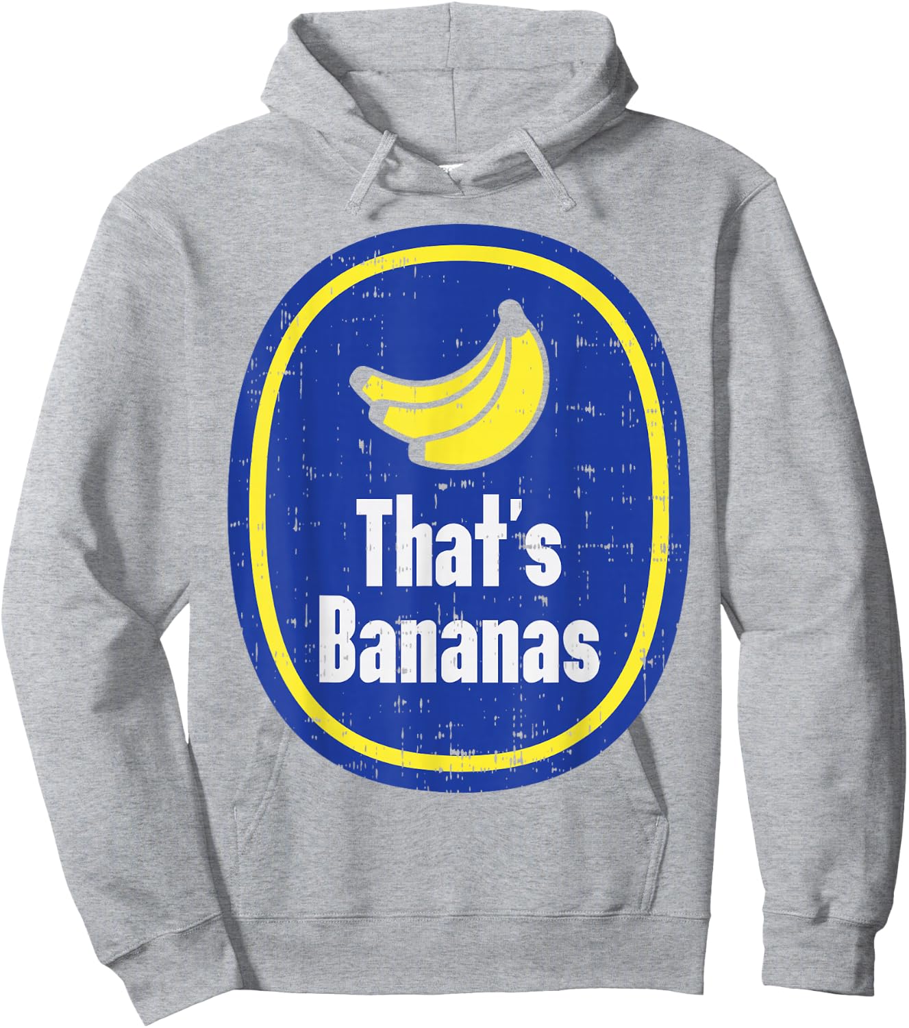 Thats Bananas Sticker Funny Fruit Lazy DIY Halloween Costume Hoodie - Hoodie | Ash