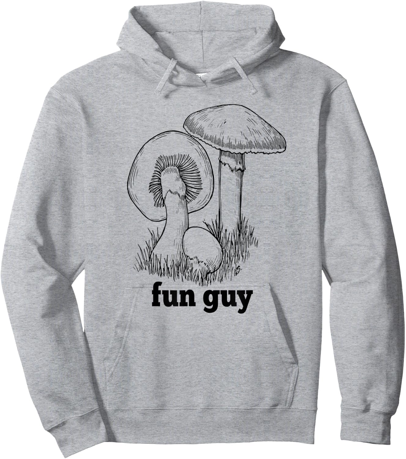 Funguy Funny Mushroom Fun Guy Hoodie - Hoodie | Ash