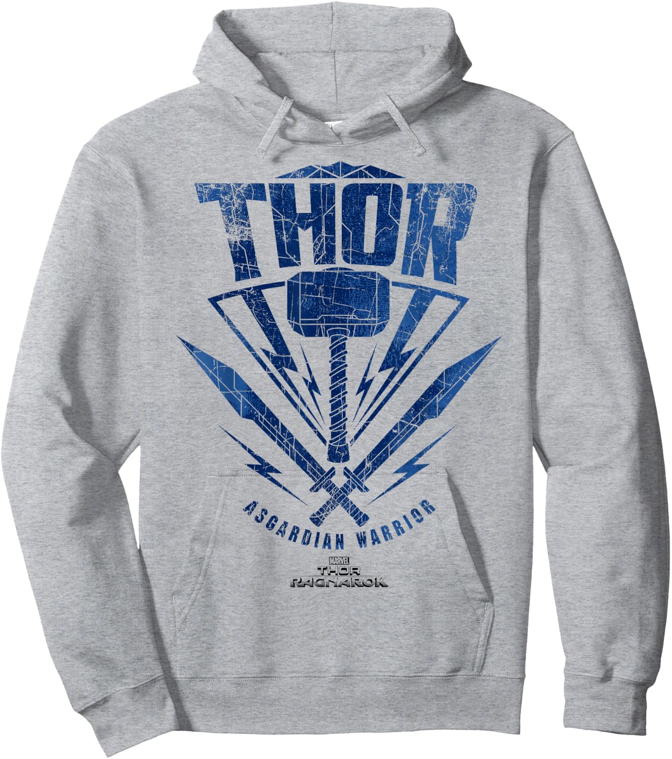 Marvel Thor Ragnarok Asgardian Warrior Hammer Shield Hoodie - Hoodie | Ash