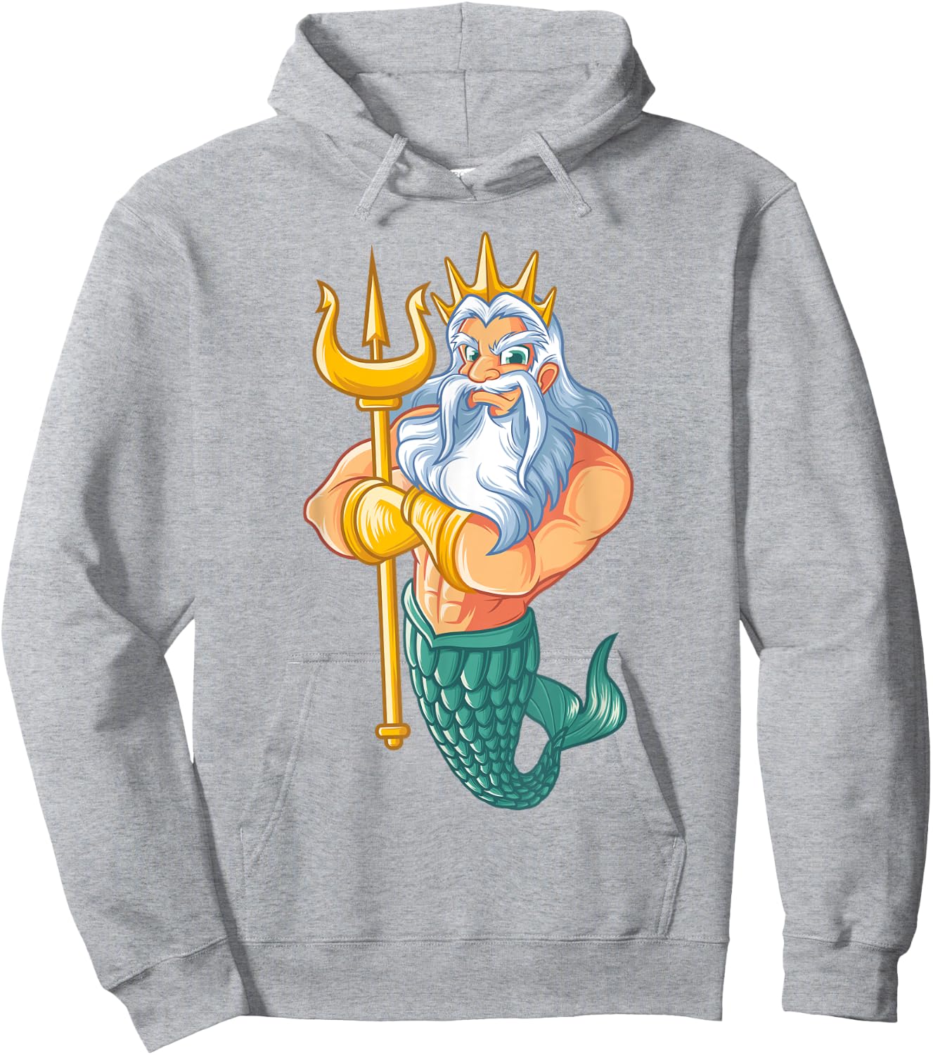 Mermaid Security Shirt | Funny Merman Swimming Gift Hoodie - Hoodie | Ash