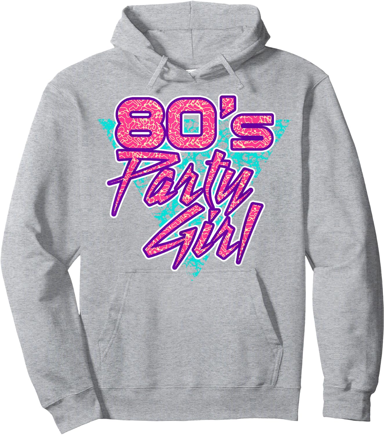 80s Party Girl Eighties Dance Party Costume Hoodie - Hoodie | Ash