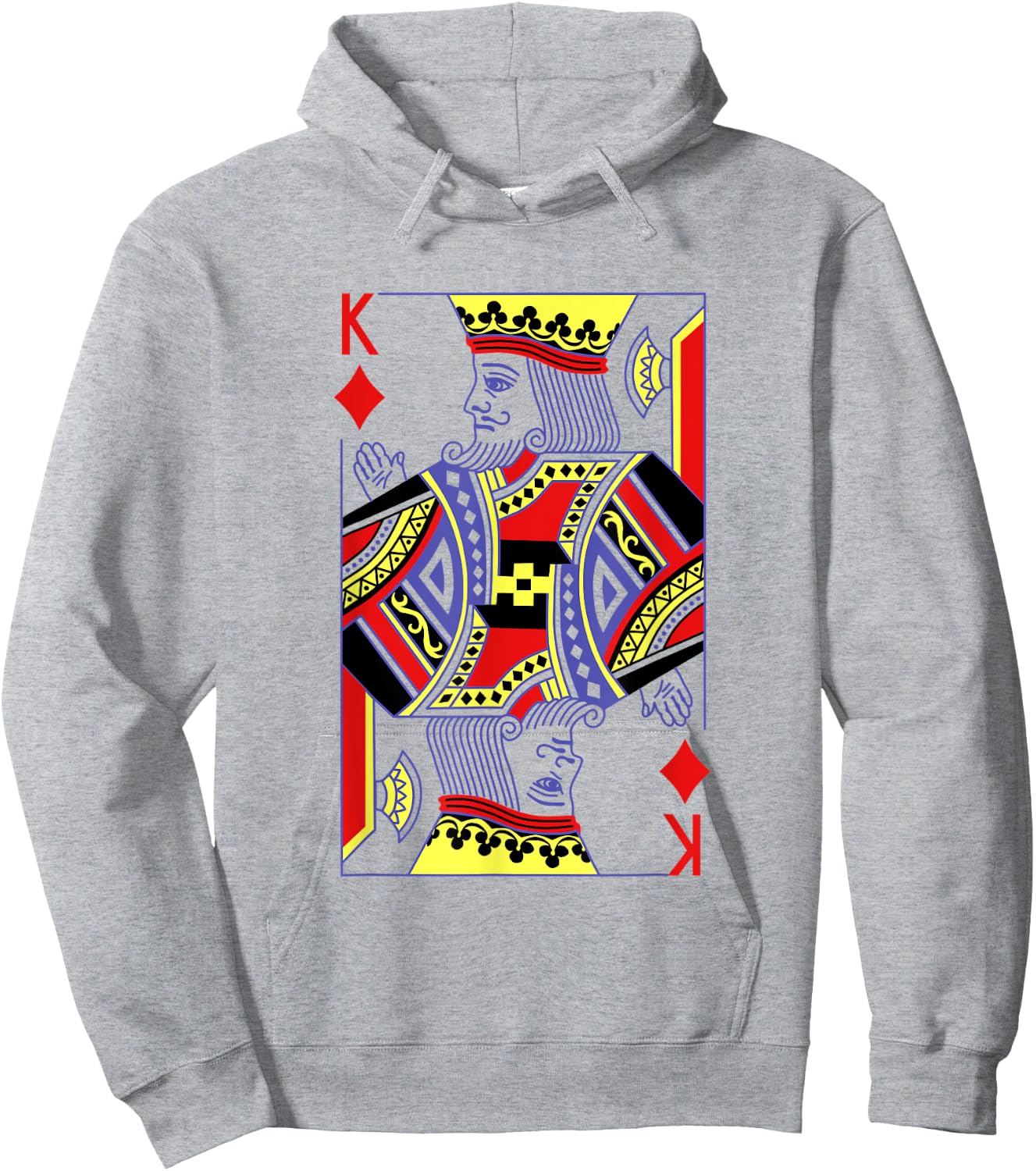 King Of Diamonds Deck Of Cards Group Costume Halloween Hoodie - Hoodie | Ash