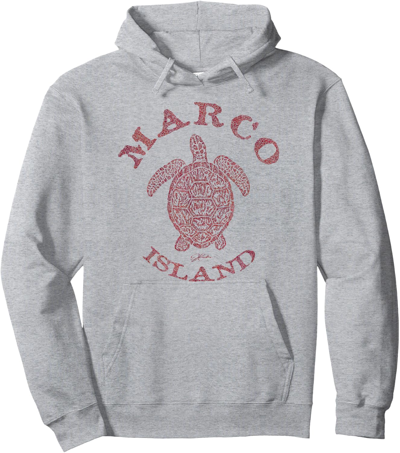 JCombs: Marco Island, FL, Sea Turtle Hoodie - Hoodie | Ash