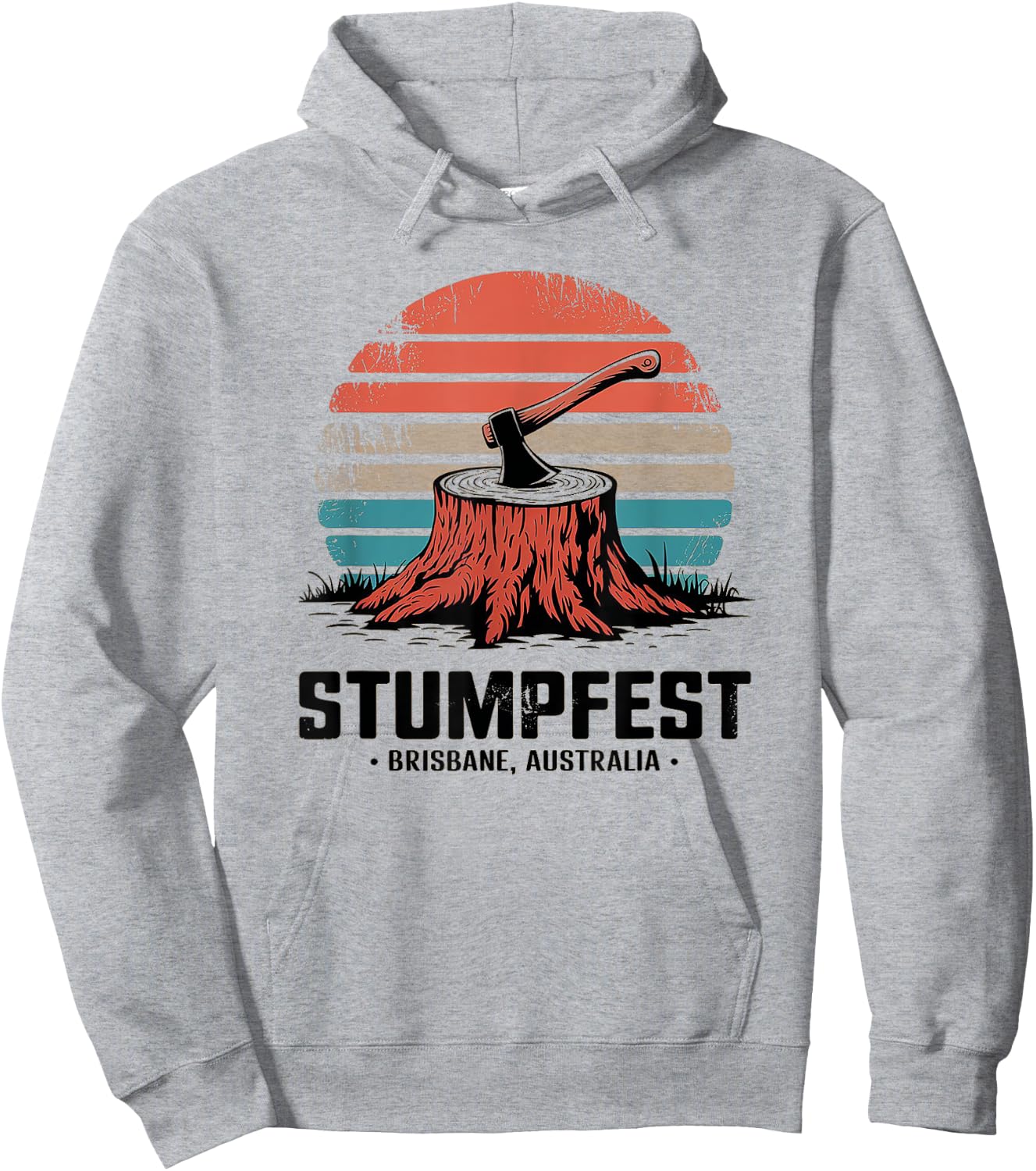 Vintage Stumpfest 2024 Brisbane Get Sweaty Hoodie - Hoodie | Ash