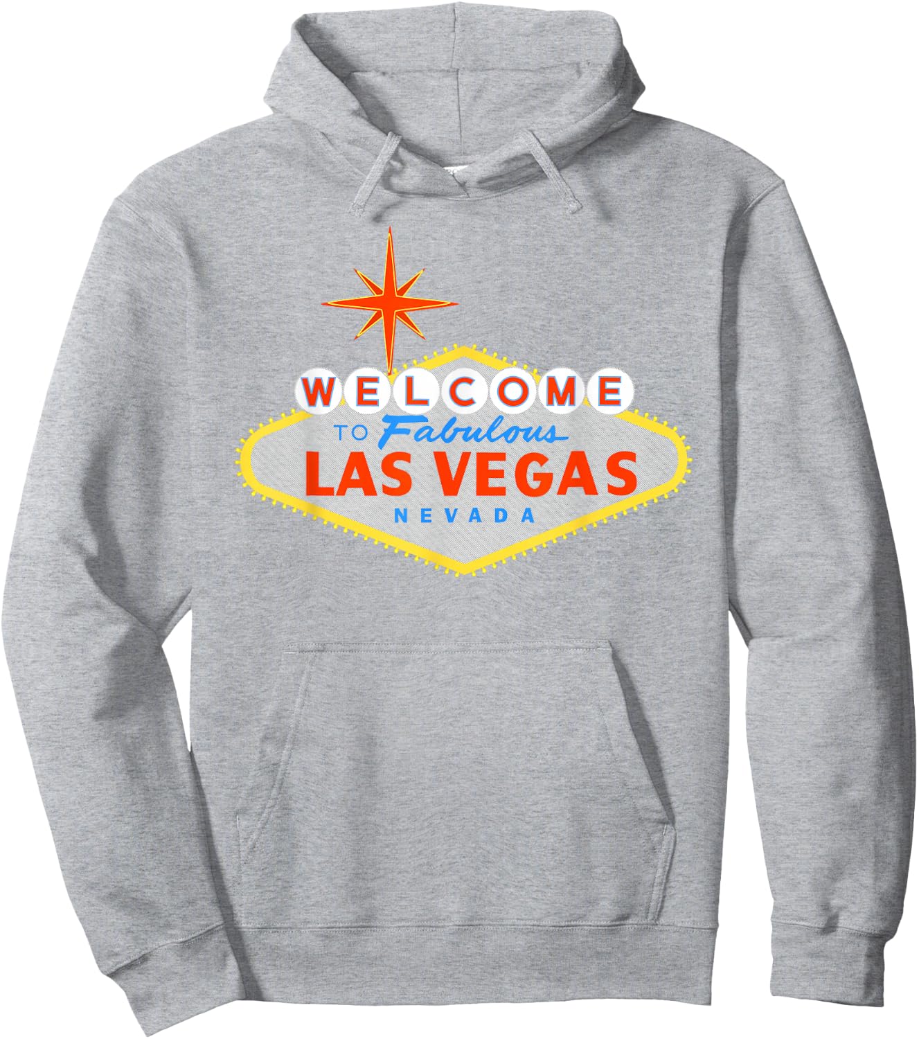 Welcome to Las Vegas Fabulous Nevada Sign Hoodie - Hoodie | Ash