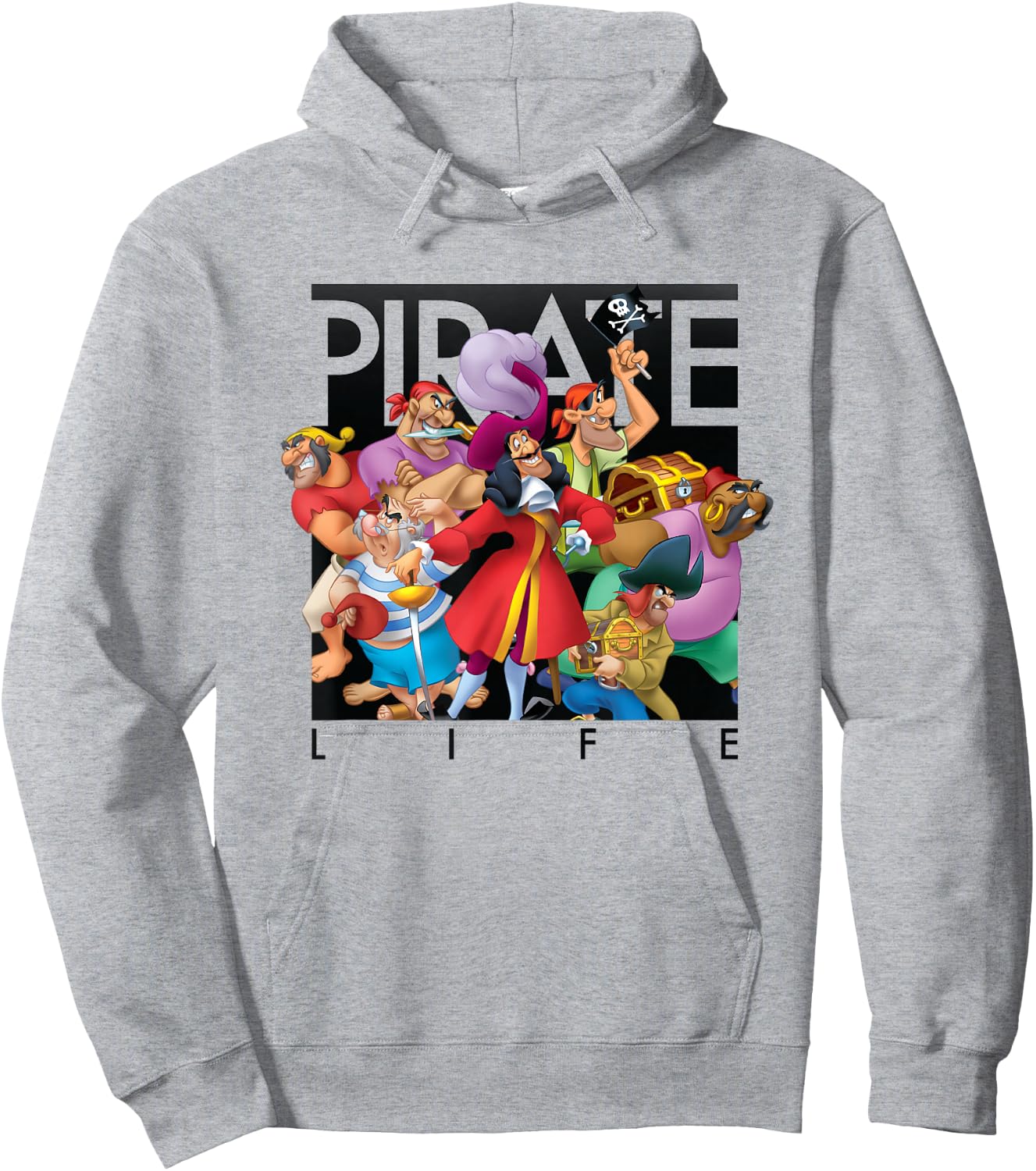 Disney - Pirate Life Captain Hook Hoodie - Hoodie | Ash