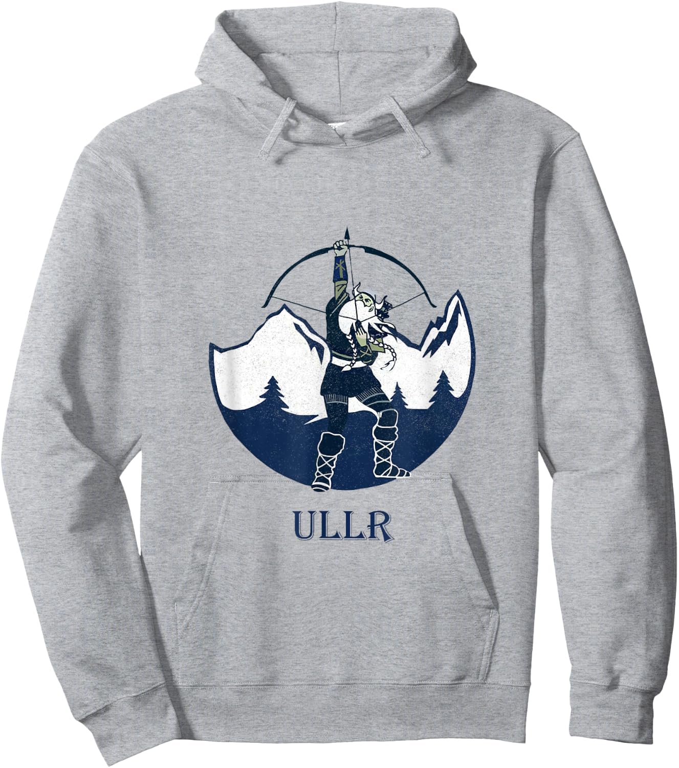 Ullr Norse God Of Archery Vintage Norwegian Hunting Hoodie - Hoodie | Ash