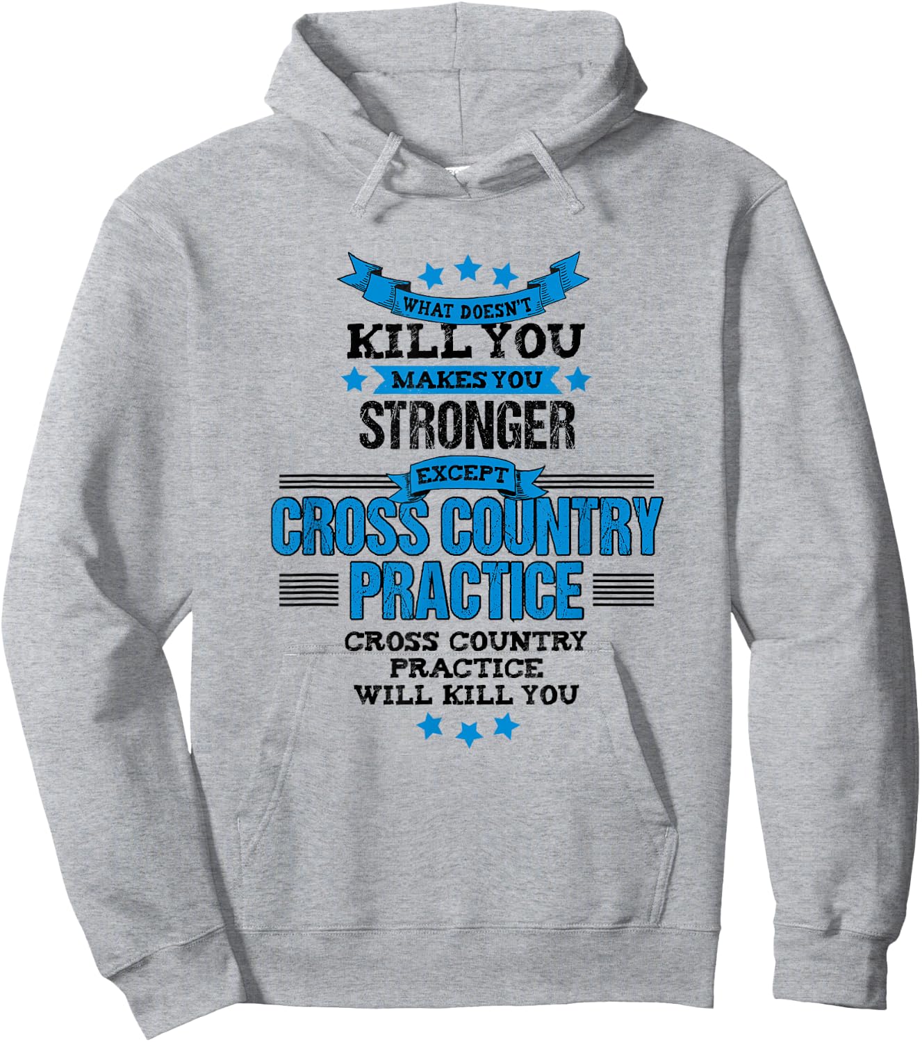 Cross Country Runner XC Funny Team Coach Gift Hoodie - Hoodie | Ash