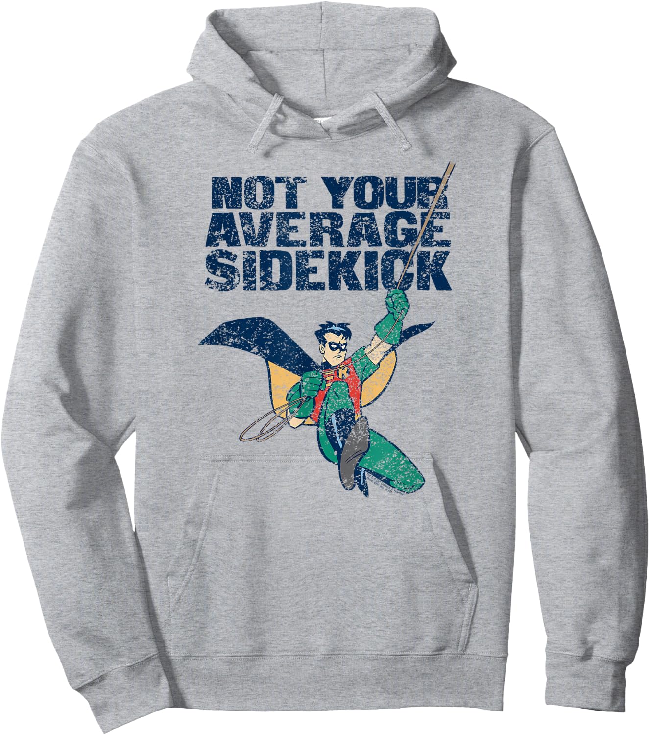 Batman: The Animated Series Robin Not Average T Shirt Hoodie - Hoodie | Ash