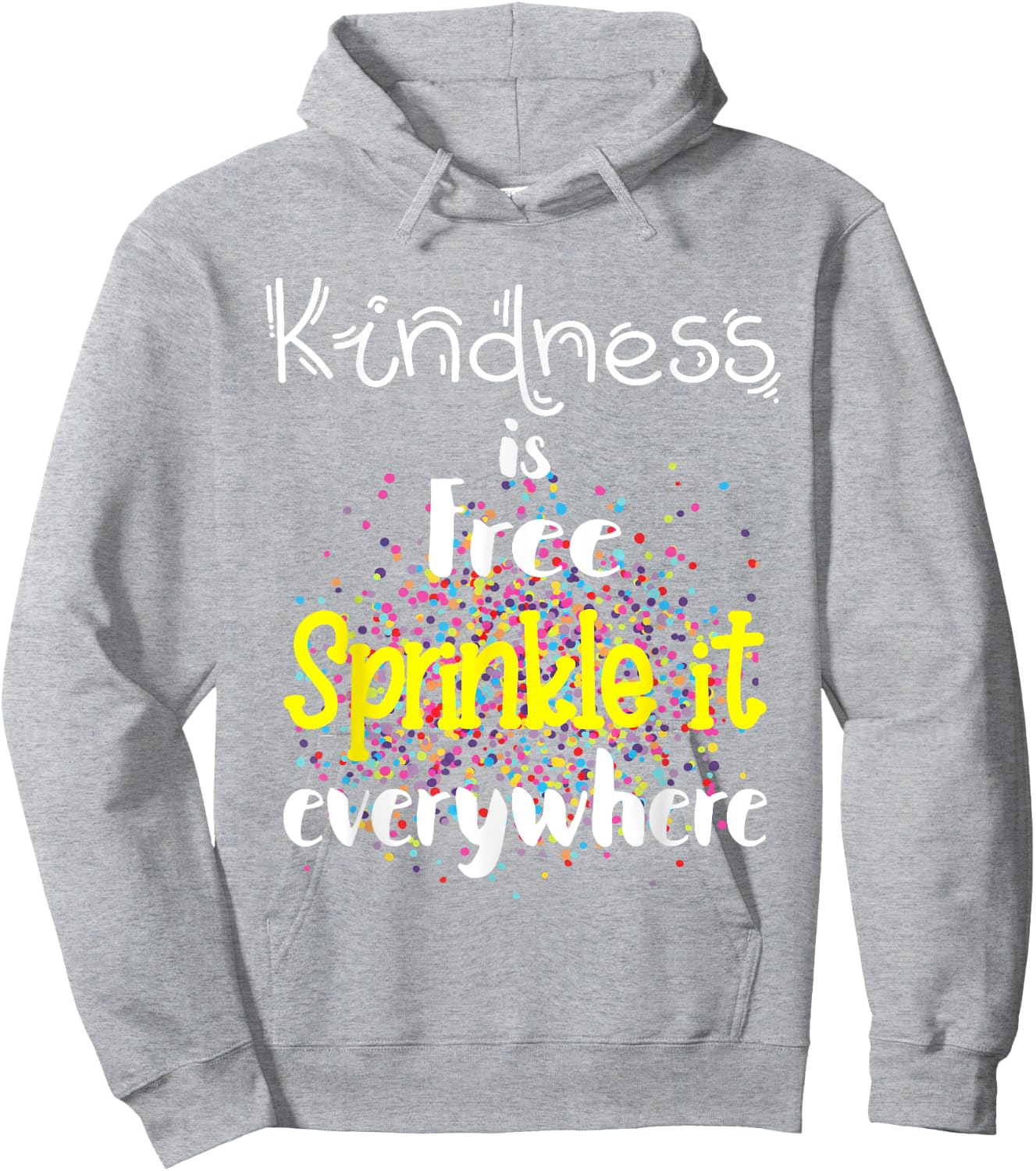 Sprinkle Kind Orange Kindness Day Anti-Bullying & Unity Day Hoodie - Hoodie | Ash