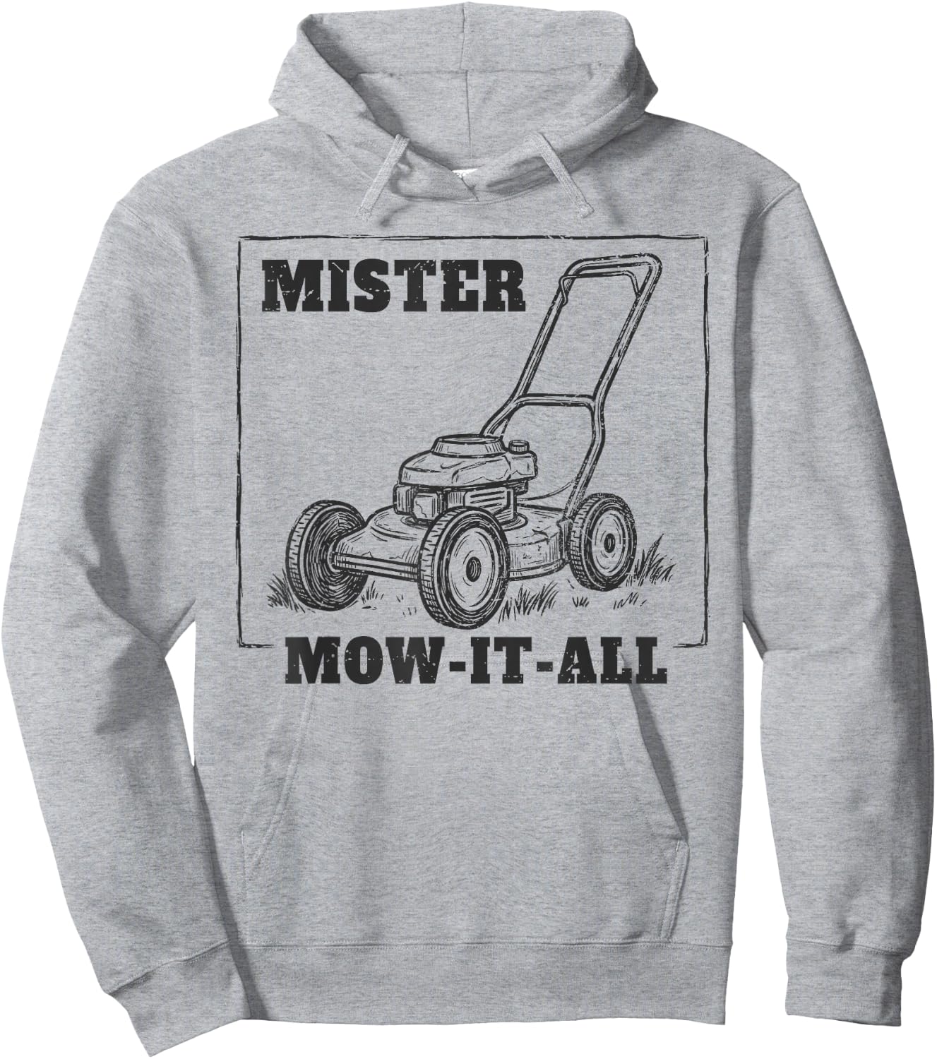 Mr Mow It All Father Mows Best Lawn Care Dad Father's Day Hoodie - Hoodie | Ash