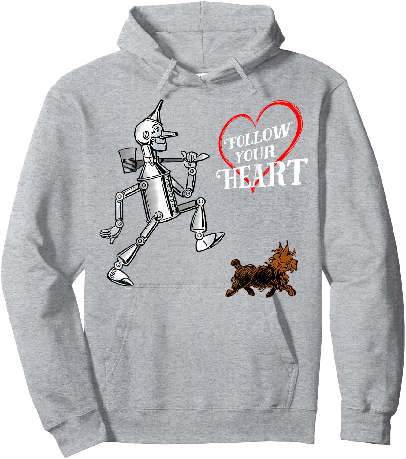 Wonderful Wizard of OZ Tin Man - Have Heart Hoodie - Hoodie | Ash