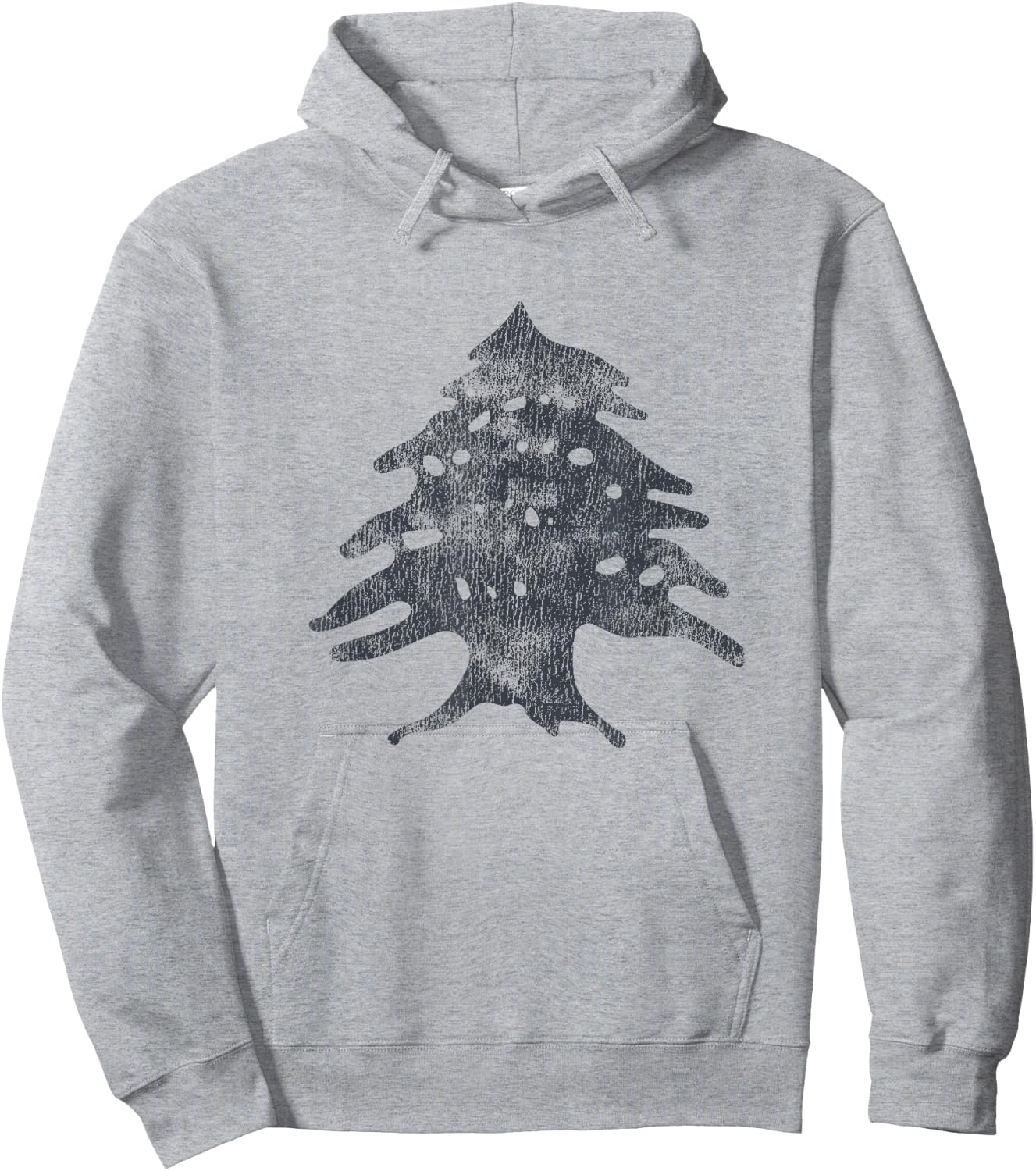 Vintage Lebanese Flag Of Lebanon Tree Retro Souvenir Hoodie - Hoodie | Ash