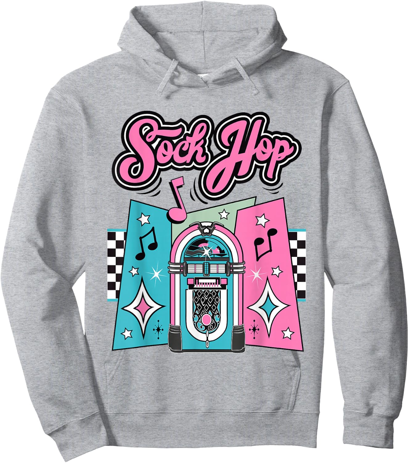 1950s Sock Hop Costume Retro 50s Vintage Rockabilly Doo Wop Hoodie - Hoodie | Ash