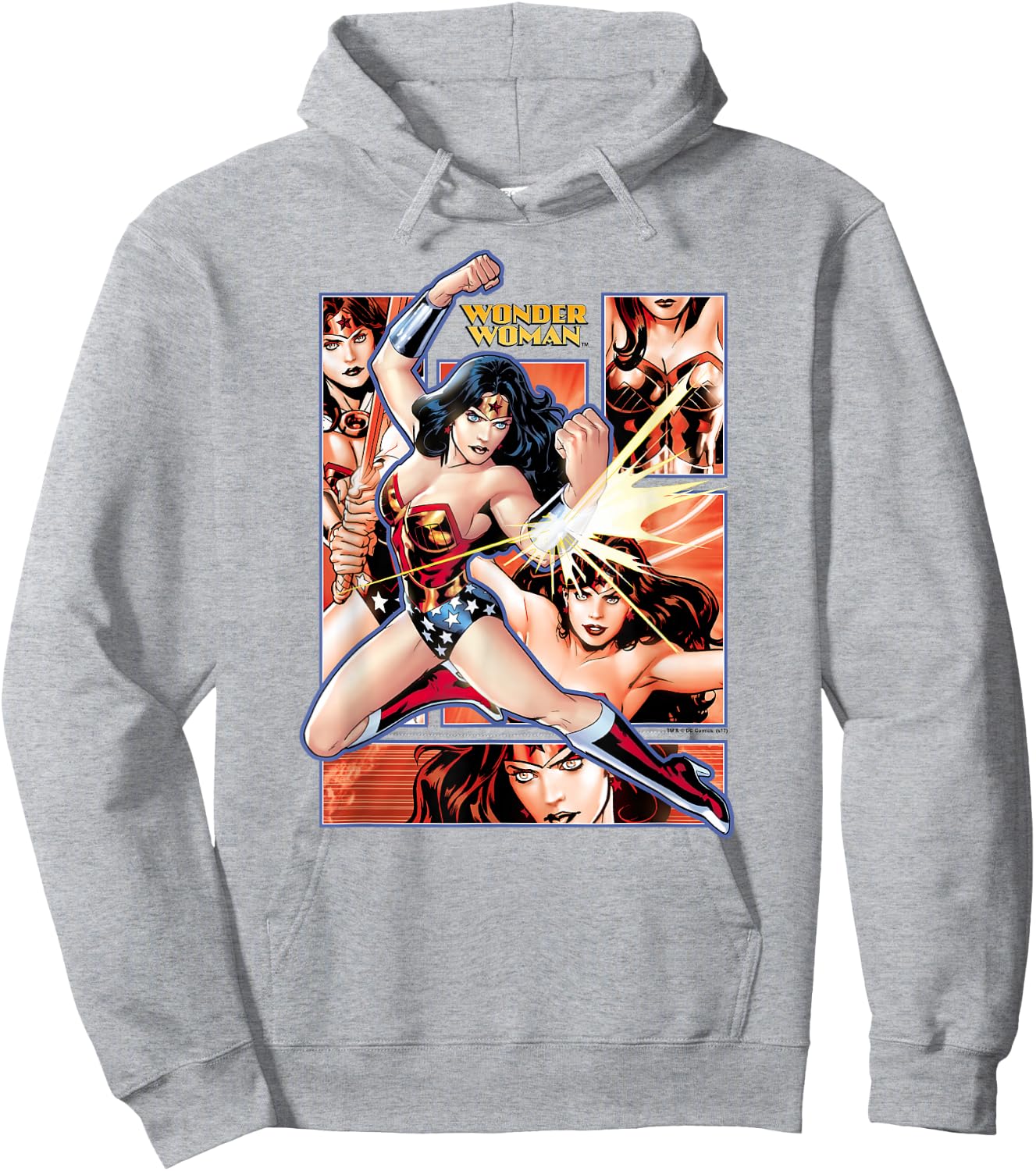 Wonder Woman Comic Panels Hoodie - Hoodie | Ash