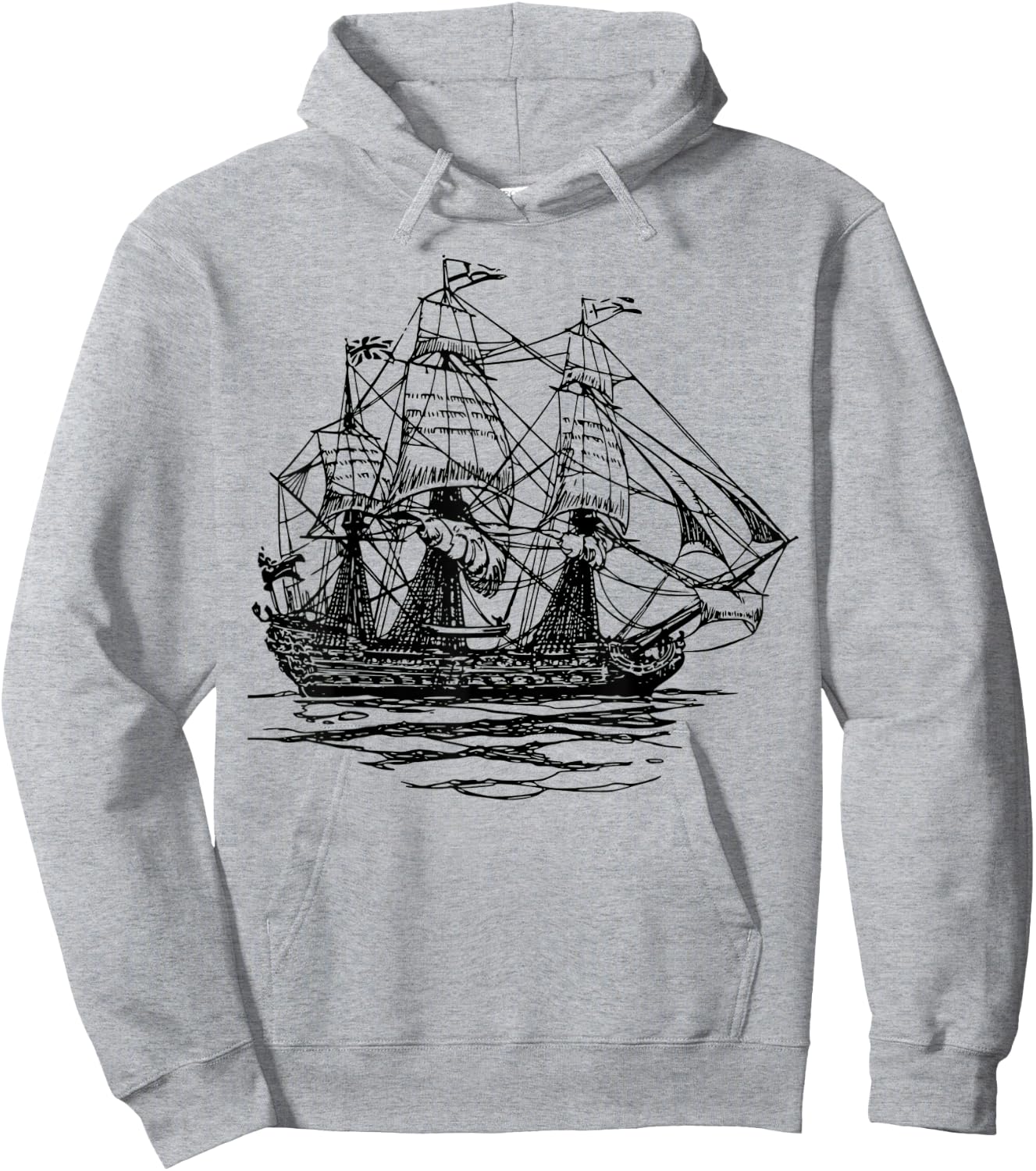 Sheldon Nerdy Vintage Retro Boat Pirate Ship Geek Gift Hoodie - Hoodie | Ash