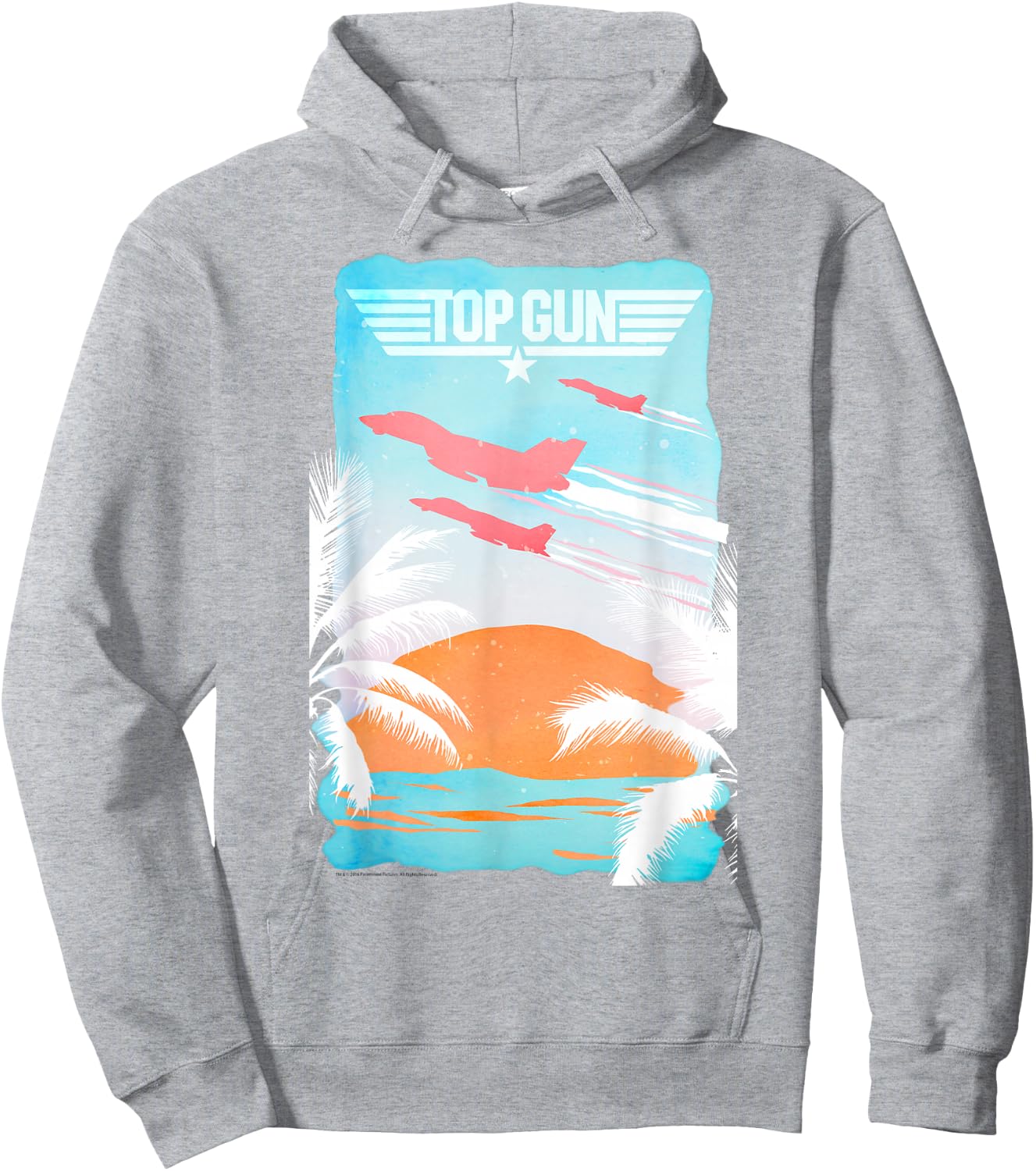 Top Gun Baja Sunset Action Movie Hoodie - Hoodie | Ash