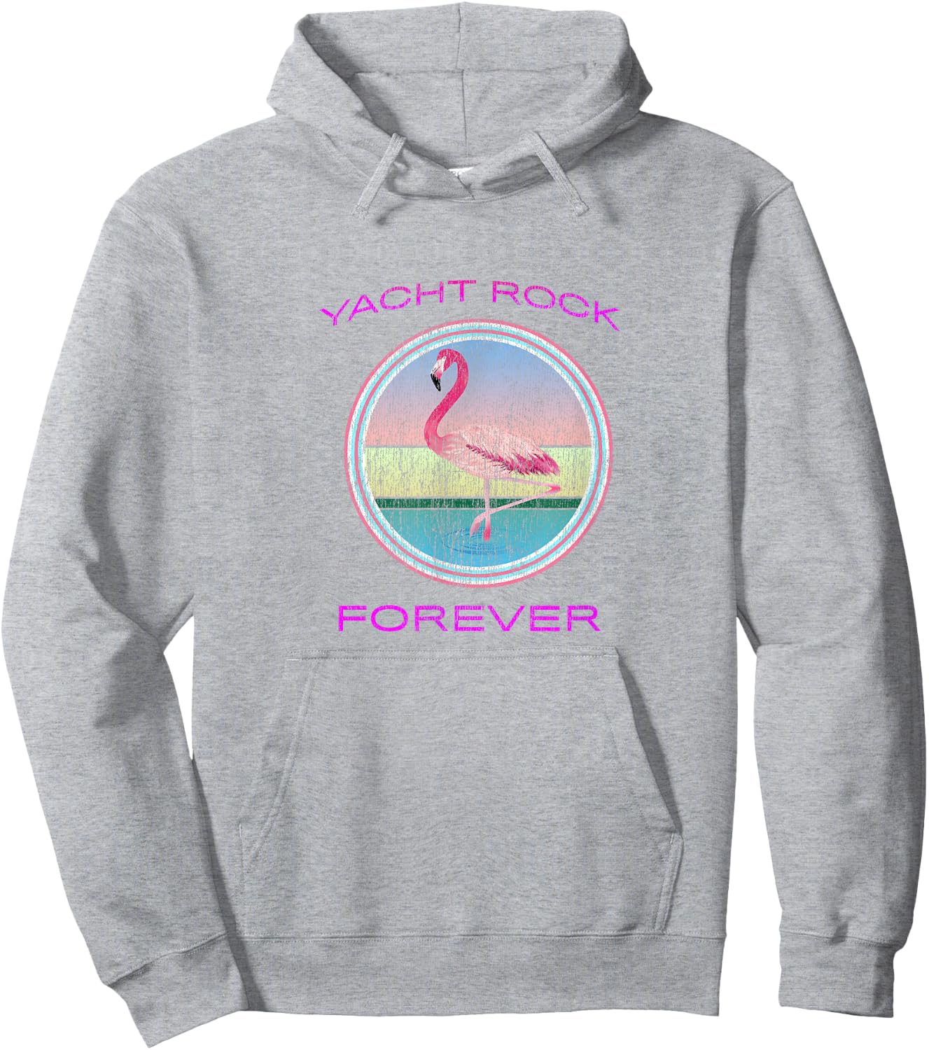 Yacht Rock Forever 80s Retro Faded Hoodie - Hoodie | Ash
