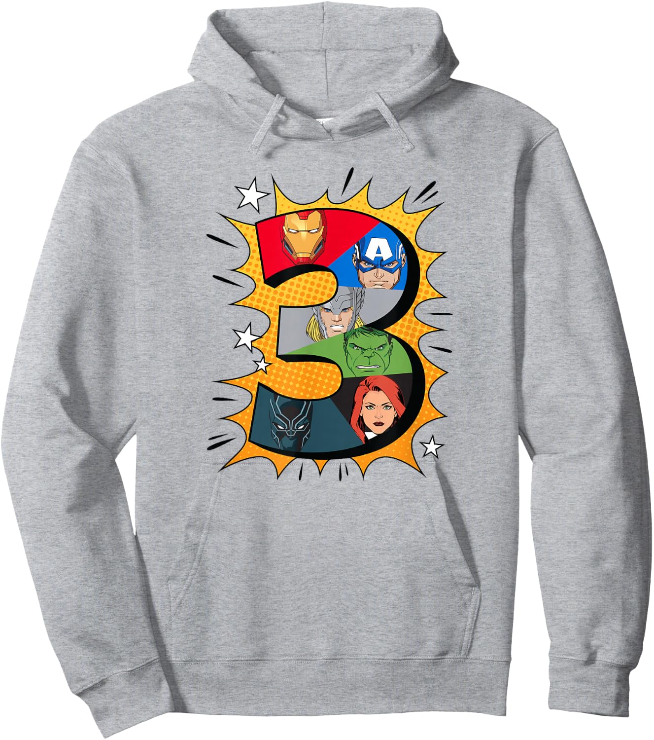 Marvel Avengers Comic Super Heroes 3rd Birthday Hoodie - Hoodie | Ash