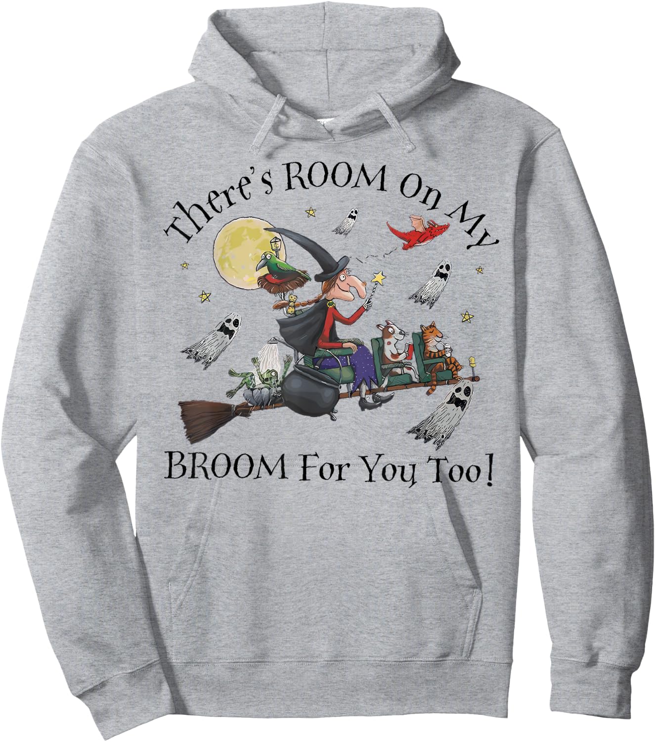 Halloween There's Room On My Broom For You Too Teacher Hoodie - Hoodie | Ash