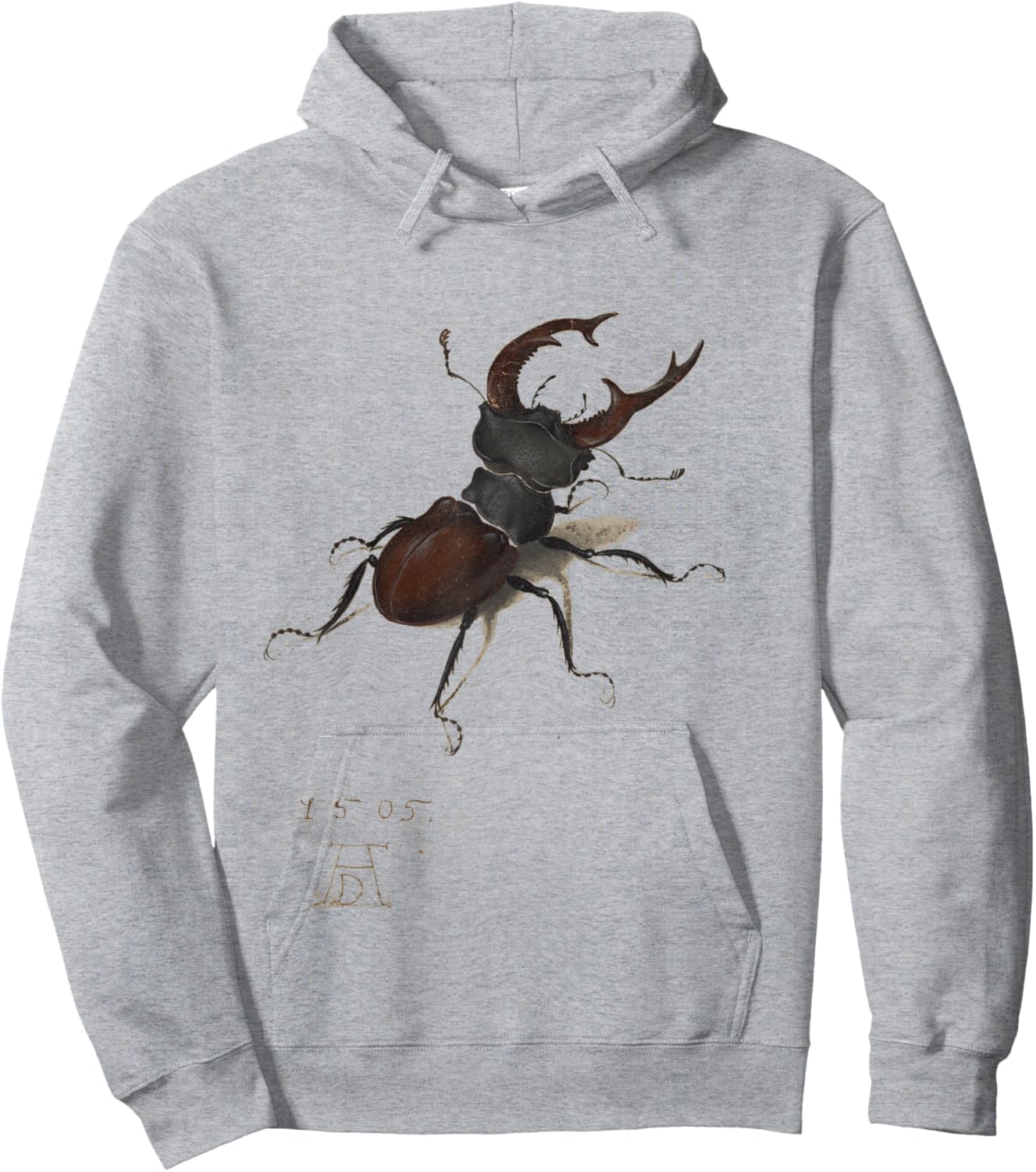 Insects Bugs Vintage Entomology Albrecht Durer Stag Beetle Hoodie - Hoodie | Ash