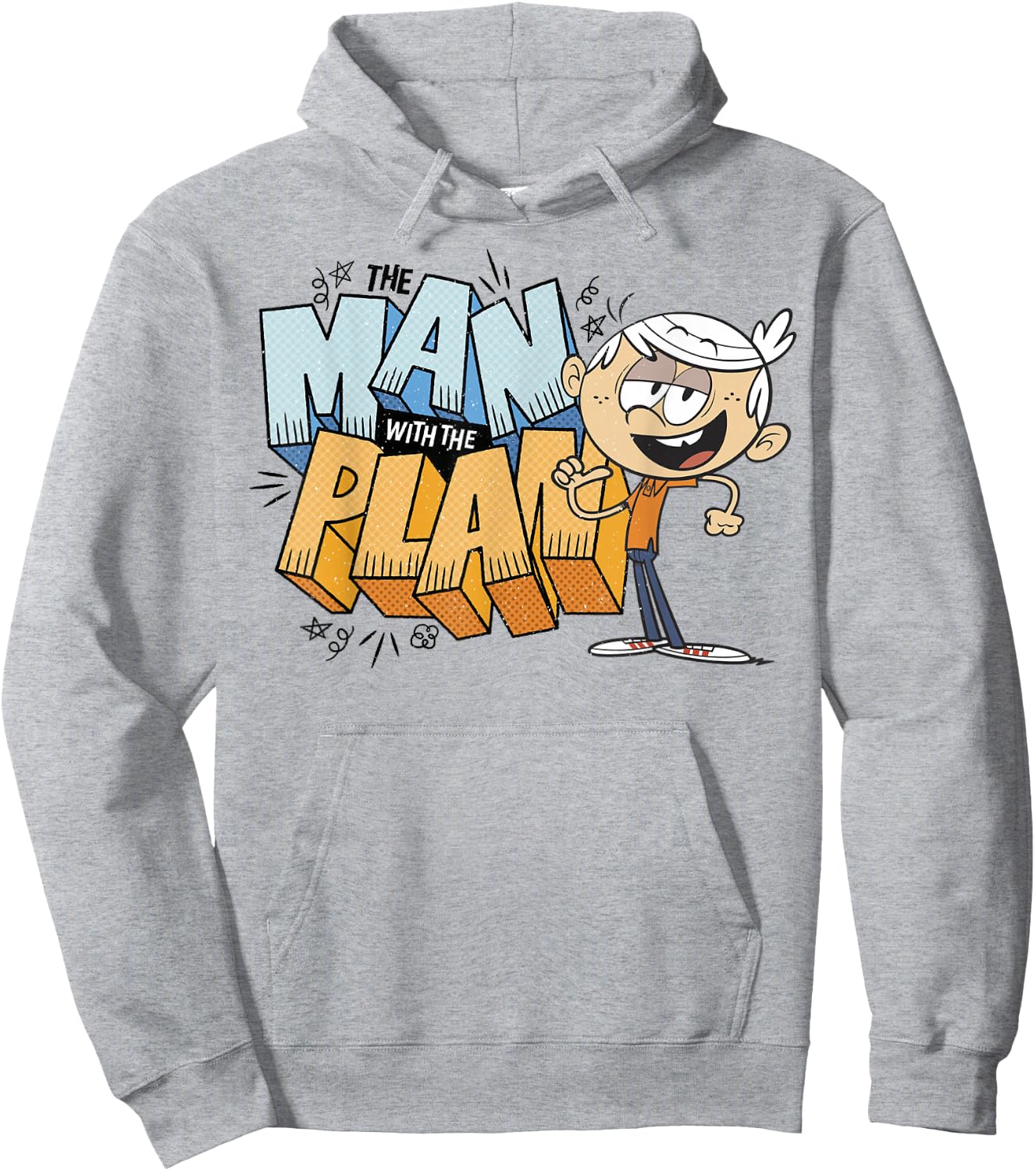 The Loud House Lincoln Loud The Man with The Plan Hoodie - Hoodie | Ash