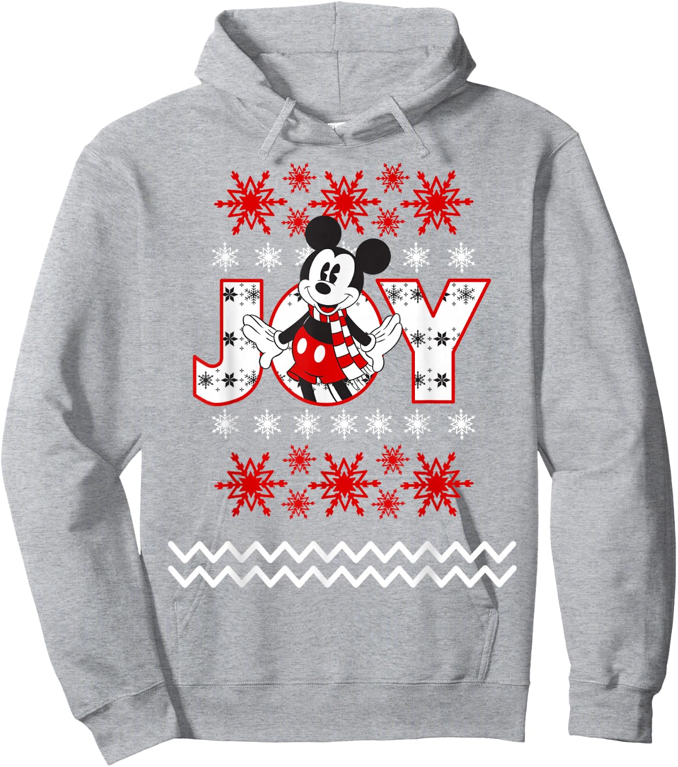 Disney - Mickey Mouse Holiday Joy Hoodie - Hoodie | Ash
