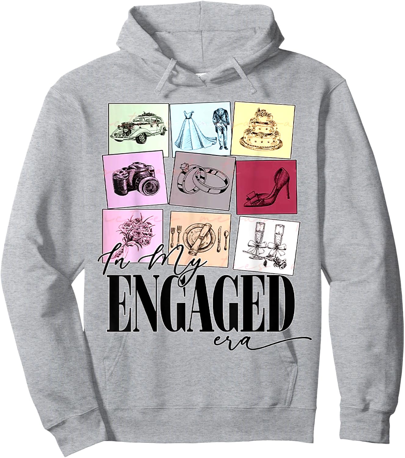 funny Engagement Quote In My Engaged Era Cool Fiancee Hoodie - Hoodie | Ash