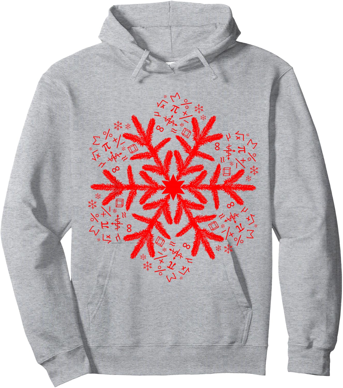 Mathematics Snowflake Math Christmas Hoodie - Hoodie | Ash