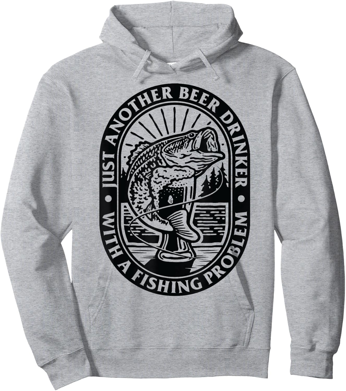 Funny Another Beer Drinker With a Fishing Problem For Dad Hoodie - Hoodie | Ash