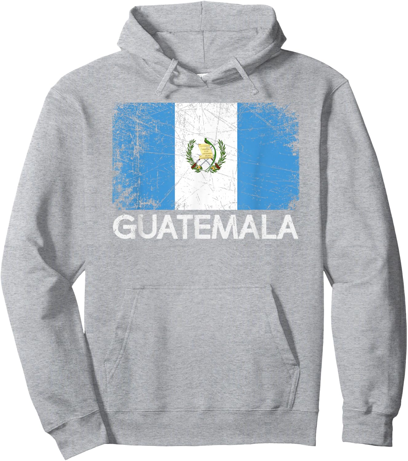 Guatemalan Flag | Vintage Made In Guatemala Gift Hoodie - Hoodie | Ash