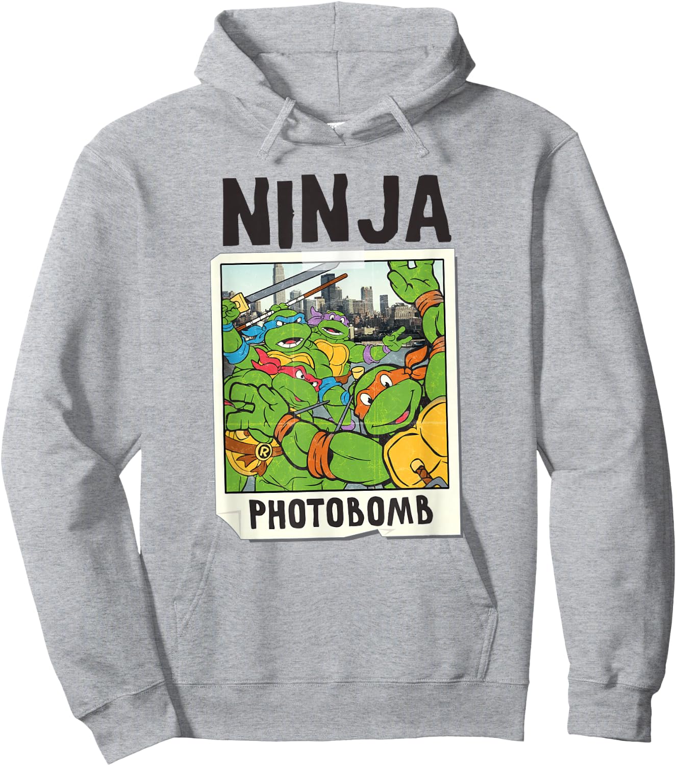 TMNT Ninja Photobomb NYC Hoodie - Hoodie | Ash