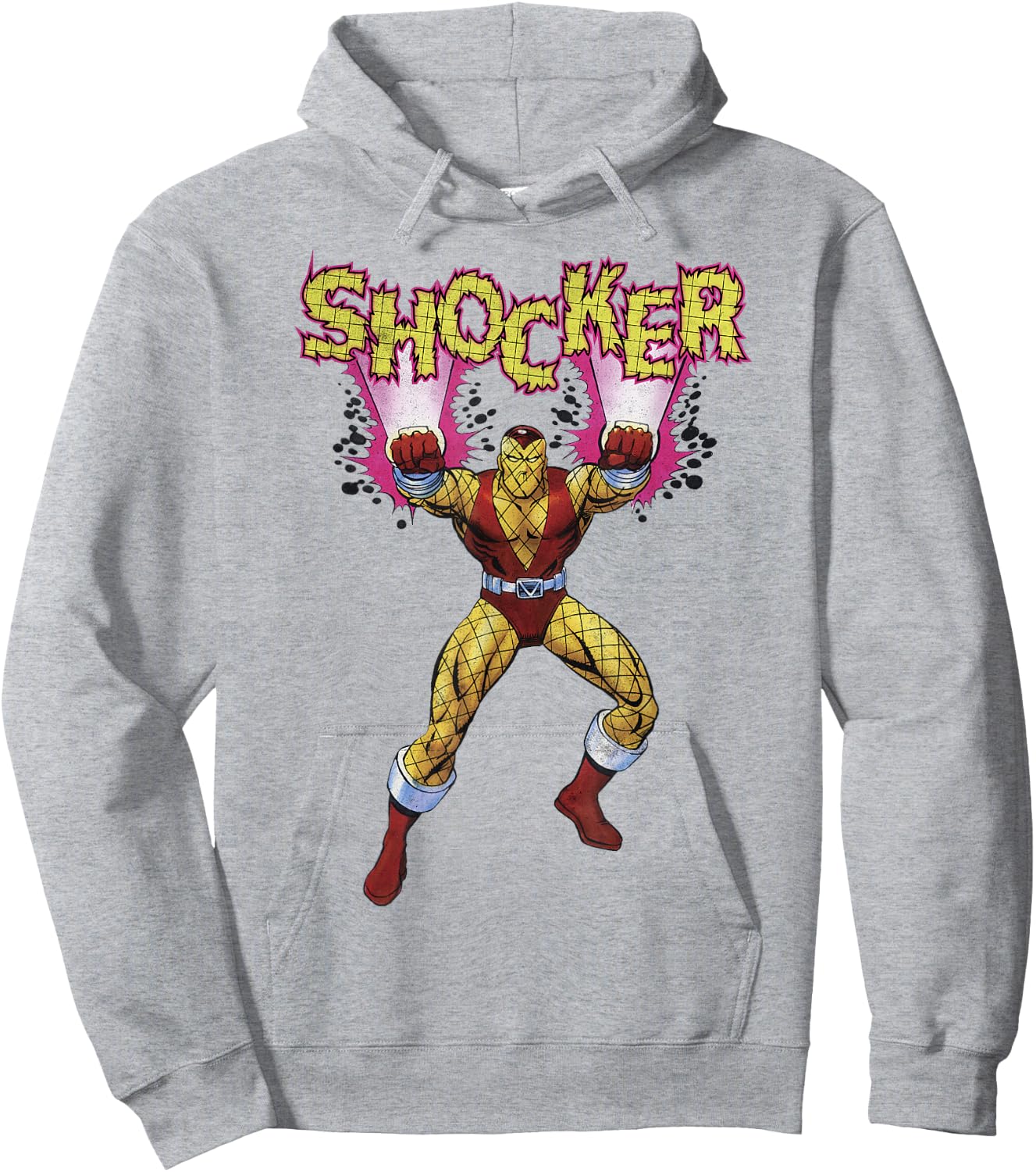 Marvel Shocker Classic Retro 90's Spider-Man Villain Hoodie - Hoodie | Ash