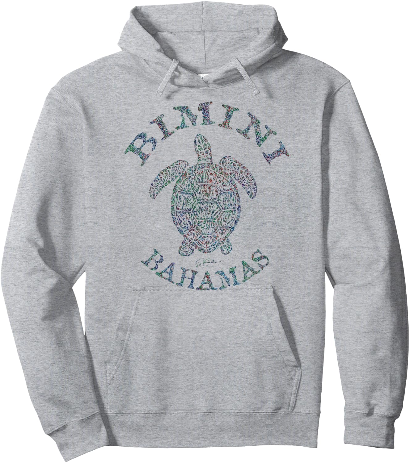 JCombs: Bimini, Bahamas, Sea Turtle Hoodie - Hoodie | Ash