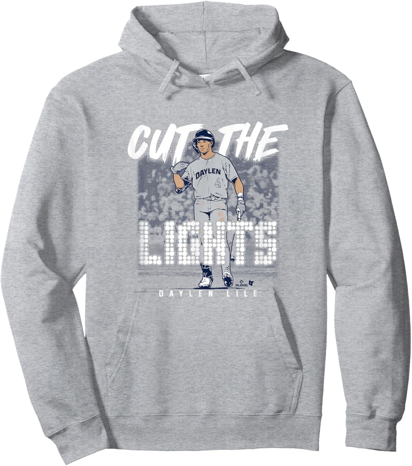 Daylen Lile - Cut the Lights - Washington, D.C. Baseball Hoodie - Hoodie | Ash