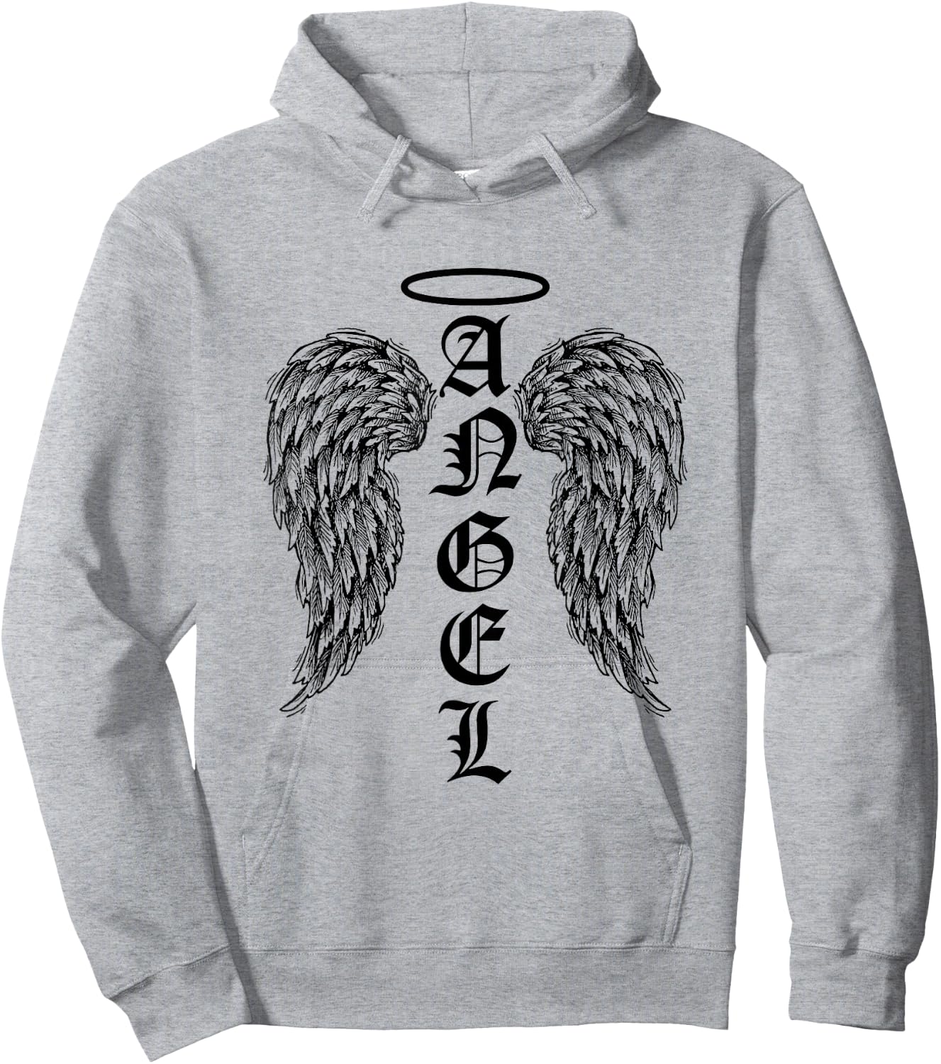 Angel Wings Halo Feathers God Awesome Funny Gift Hoodie - Hoodie | Ash